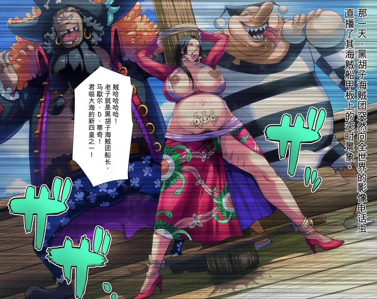 [B-Kyuu Site (bkyu)] B-Kyuu Archives 2 Torawareta Onna Kaizoku (One Piece)[chinese] 图片编号 38