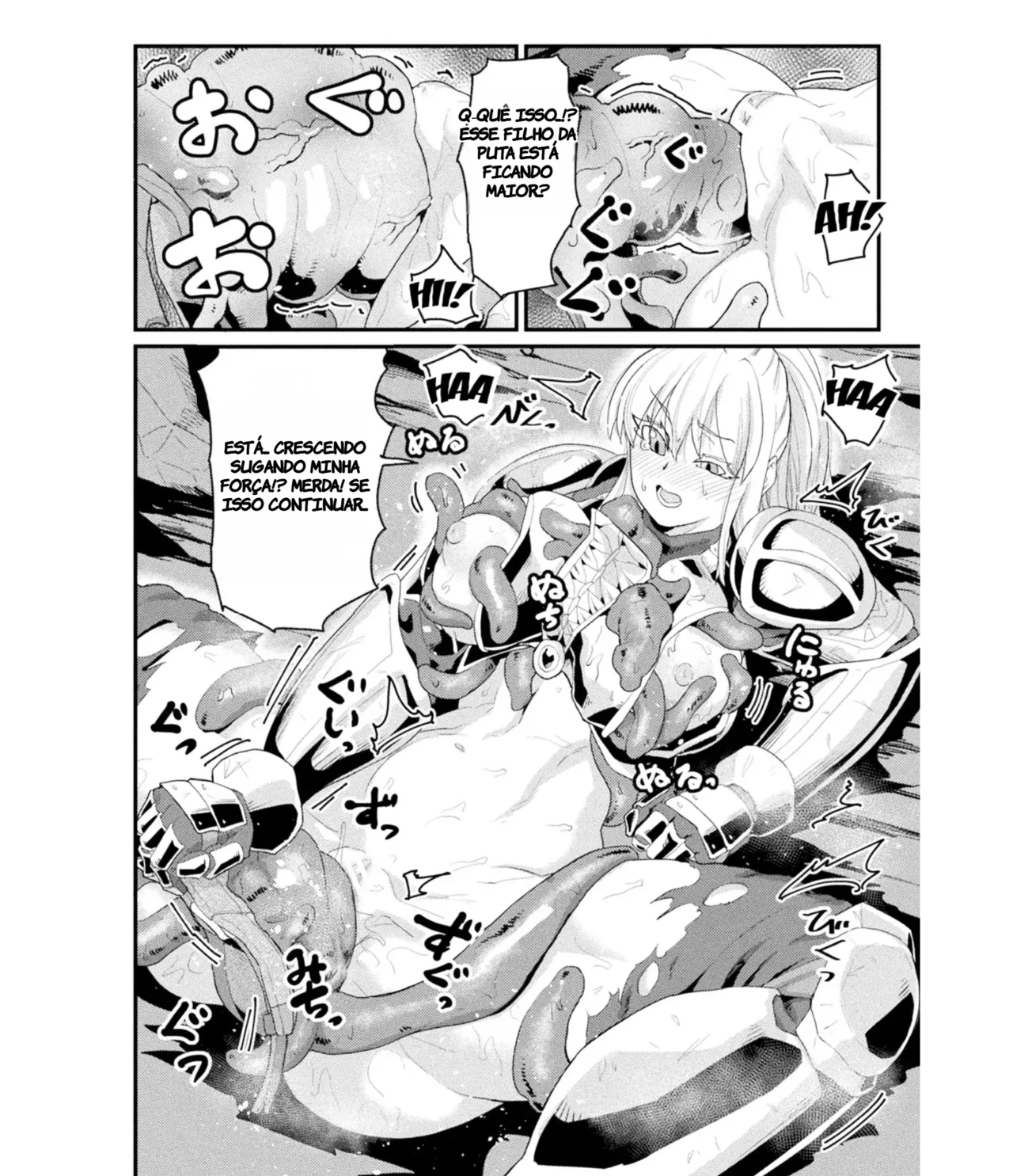 [Sorahati Midoro] Shokushu ni Ochiru Onna Kishi Kairaku no Harami | The Female Knight Who Succumbs to Tentacles the Pleasure of Impregnation (2D Comic Magazine Noroi no Soubi de Ryoujoku Zecchou! Vol. 2) (TR-74) [Portuguese-BR] [Digital] Bildnummer 12