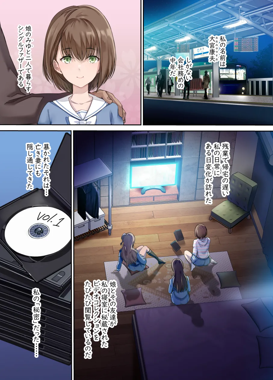 Papa no shinshitsu wa musume tomodachi no tamariba 1 image number 2