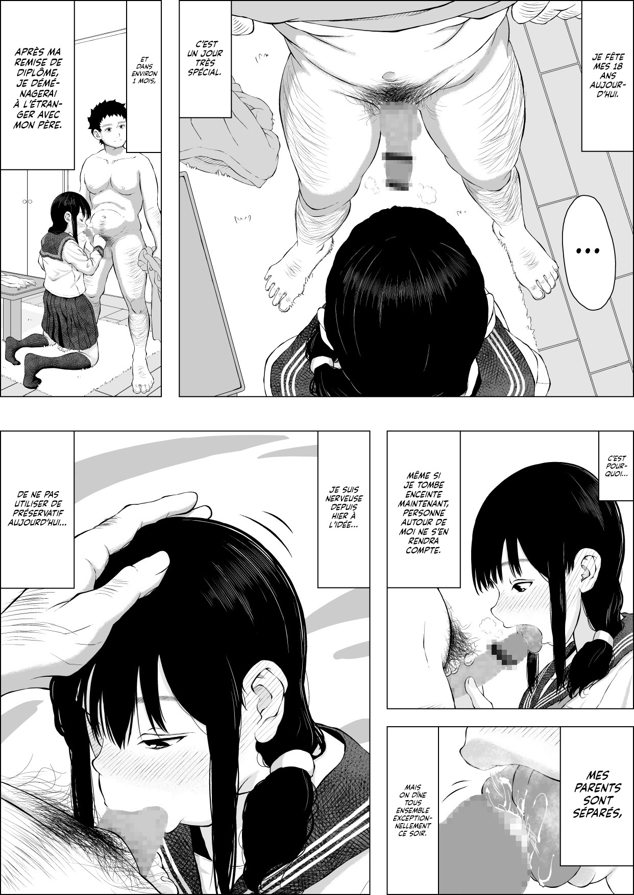 [Sanzan (Yamanabu)] Asakawake no Shiawase | Le Bonheur que me procure mon Père [French] [Lopxi] [Digital] 图片编号 6