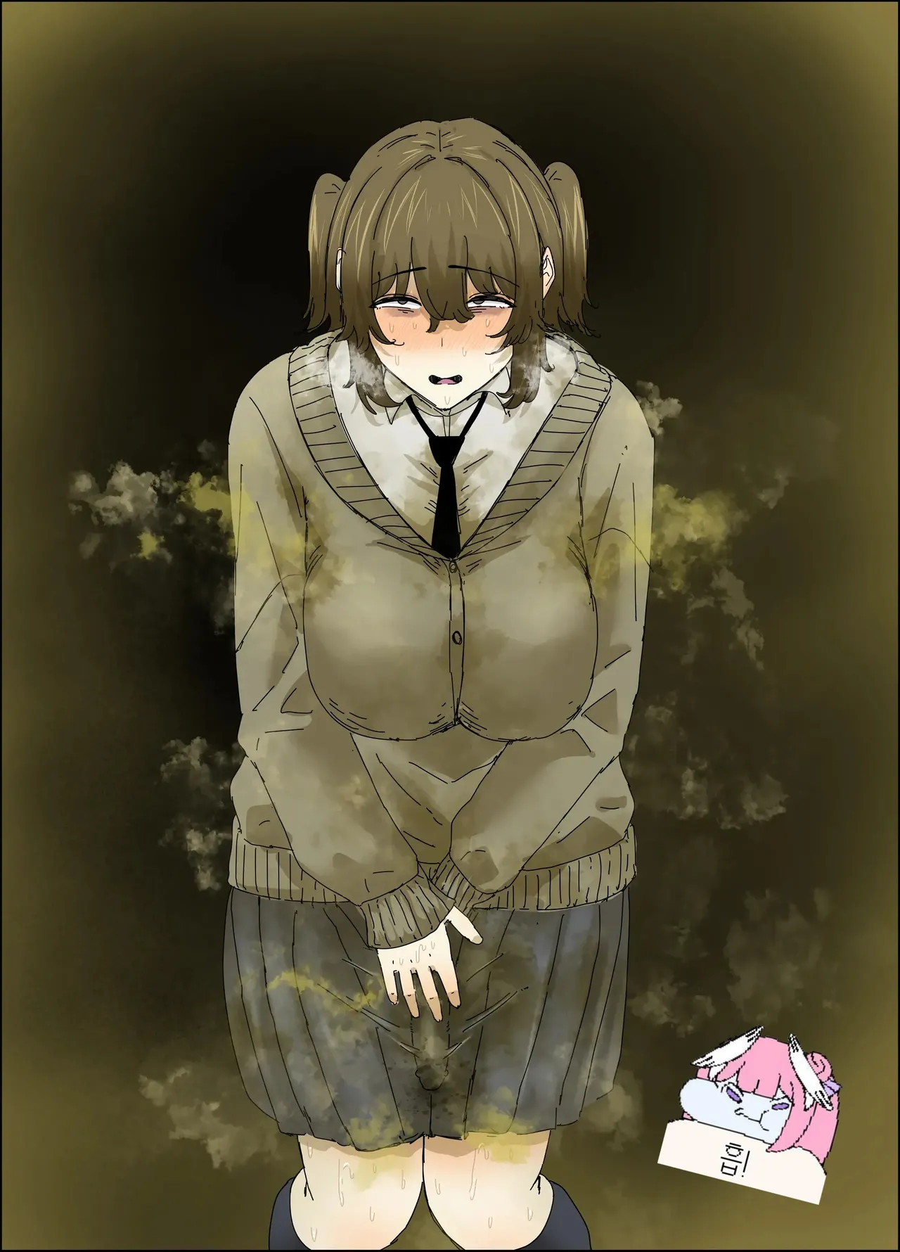 [Ero Mangaka] Kusai kyoshiri kuro gyaru wa inkya futanari-chan ga suki 4eme image