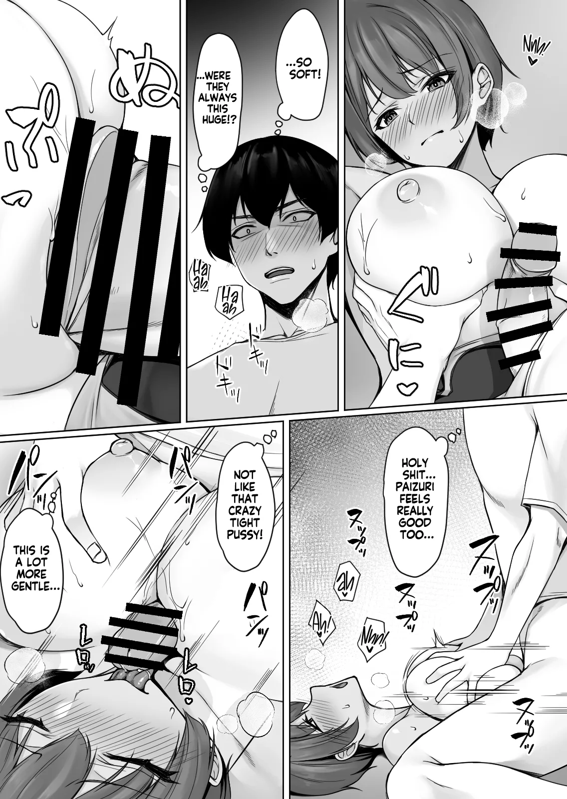 [Yuuriko] Sougo Onanii de Osananajimi wa Itsumo Iku! ~Kore Ijou Iku to Tomaranai yo?~ | My Childhood Friend Loves It When We Jerk Off Together! But What Will Happen If We Keep Going!? [English] [KM_42] Bildnummer 38