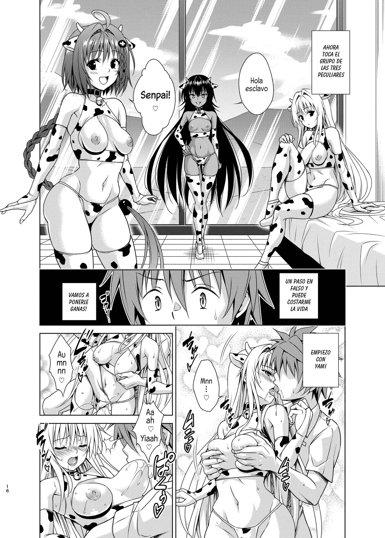 [TORA MACHINE (Kasukabe Taro)] Sakunyuu Bokujou e Youkoso! | Bienvenidos a la Granja de Ordeño! (To LOVE-Ru Darkness) [Spanish] [Harenchi no Fansub] [Decensored]  [Digital] image number 15