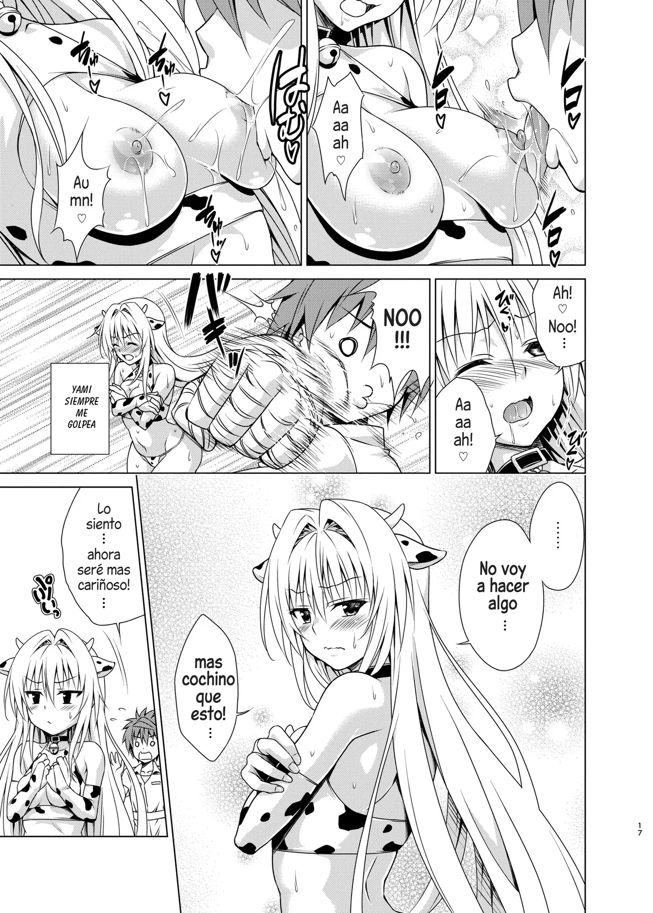 [TORA MACHINE (Kasukabe Taro)] Sakunyuu Bokujou e Youkoso! | Bienvenidos a la Granja de Ordeño! (To LOVE-Ru Darkness) [Spanish] [Harenchi no Fansub] [Decensored]  [Digital] image number 16