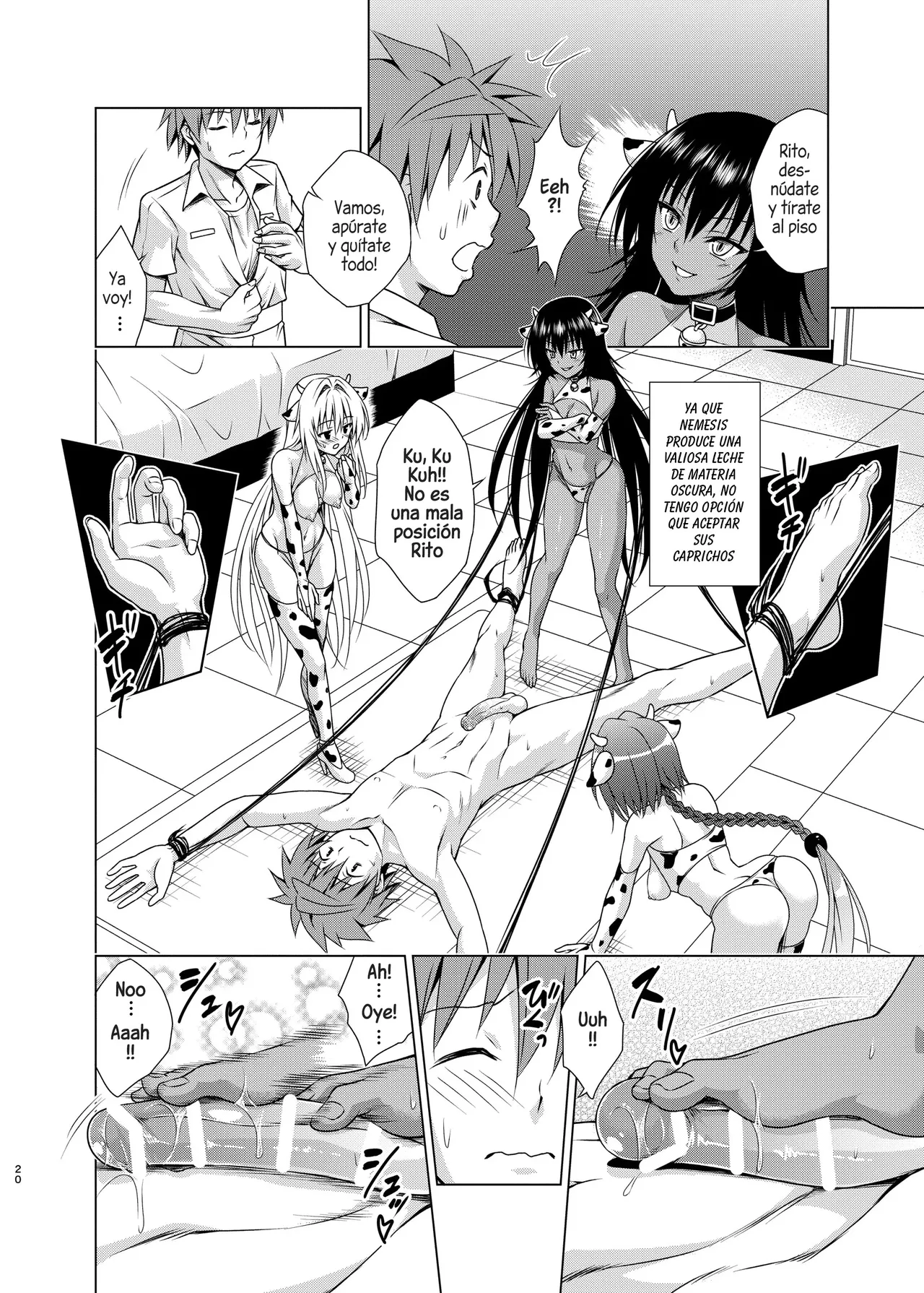 [TORA MACHINE (Kasukabe Taro)] Sakunyuu Bokujou e Youkoso! | Bienvenidos a la Granja de Ordeño! (To LOVE-Ru Darkness) [Spanish] [Harenchi no Fansub] [Decensored]  [Digital] image number 19