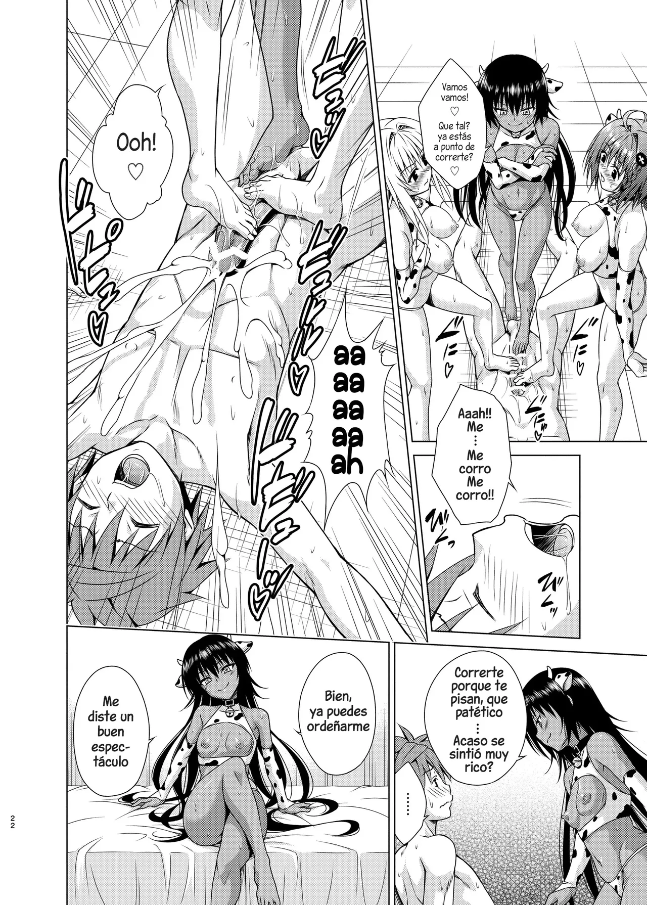 [TORA MACHINE (Kasukabe Taro)] Sakunyuu Bokujou e Youkoso! | Bienvenidos a la Granja de Ordeño! (To LOVE-Ru Darkness) [Spanish] [Harenchi no Fansub] [Decensored]  [Digital] image number 21