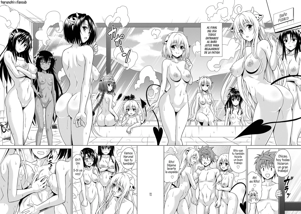 [TORA MACHINE (Kasukabe Taro)] Sakunyuu Bokujou e Youkoso! | Bienvenidos a la Granja de Ordeño! (To LOVE-Ru Darkness) [Spanish] [Harenchi no Fansub] [Decensored]  [Digital] image number 30