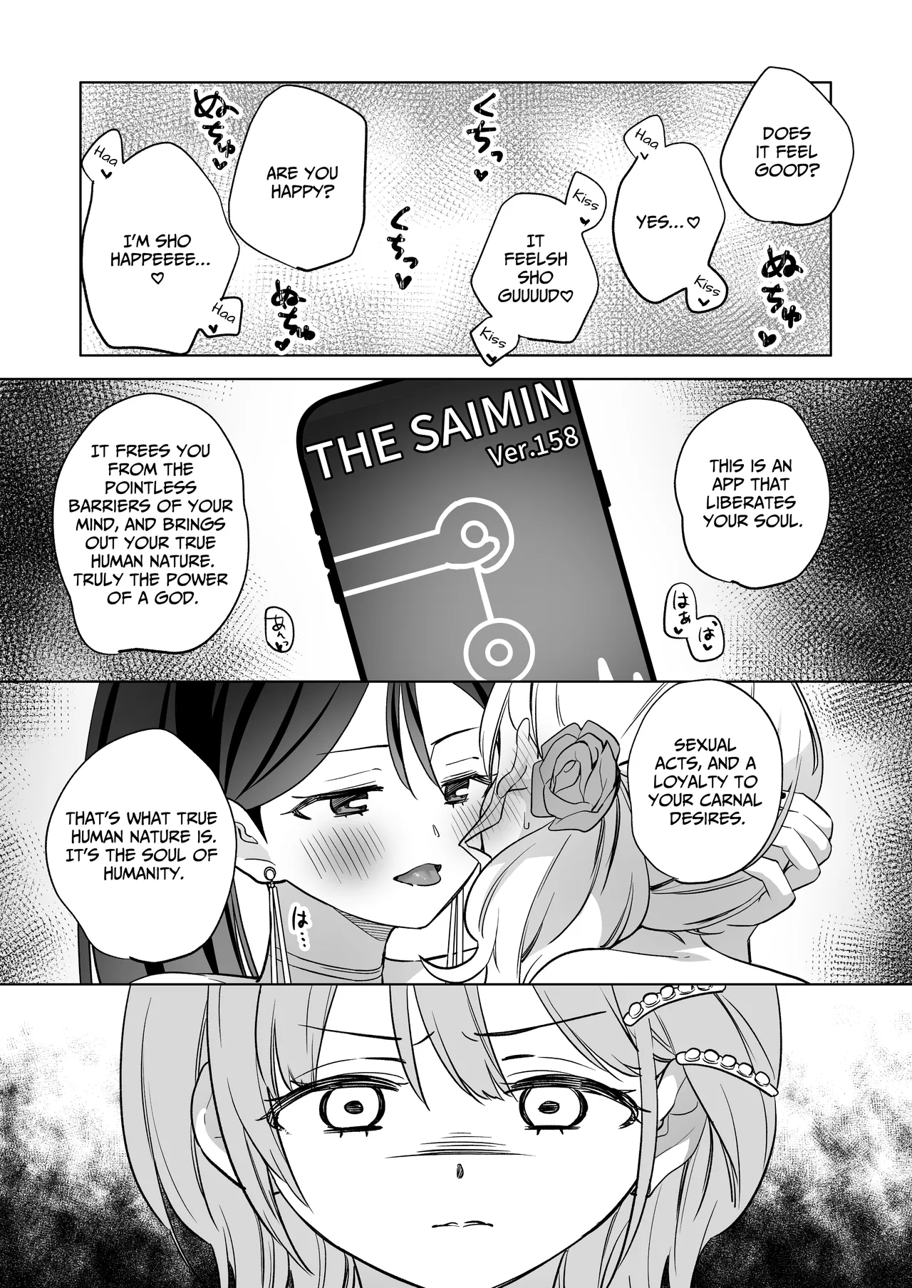 [Gutsutoma (Tachi)] A Sexy Yuri App 3 ~What?! One Of You Isn't Mesmerized!?~ Part 2 [Digital] [English] [IXIA WORKS] imagen número 50