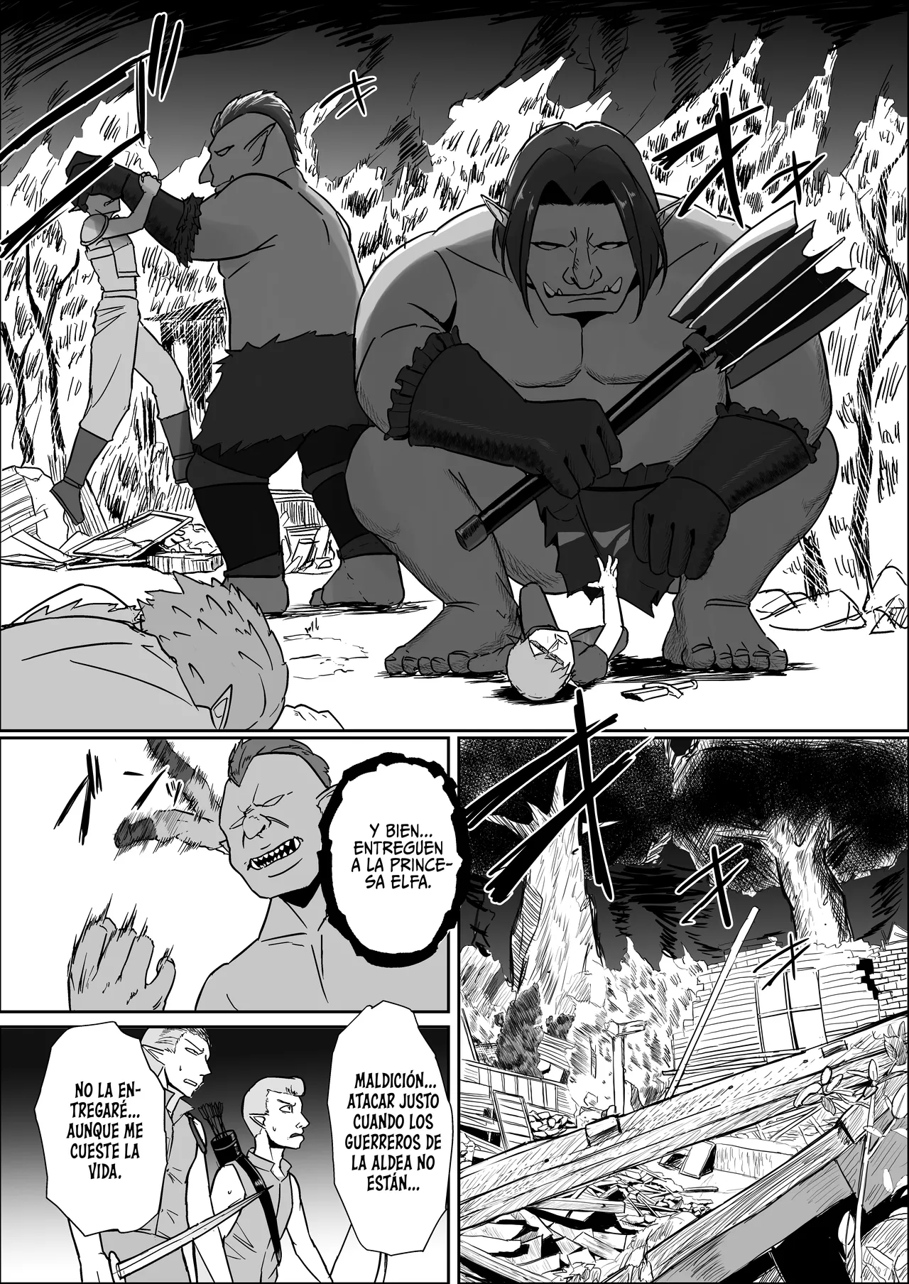 [Mainichi Angel] Torawareta Elf Touzen Seidorei no Kei | La Elfa Cautiva: Naturalmente condenada a ser una esclava sexual [Spanish] [ToniRapsody] imagen número 3