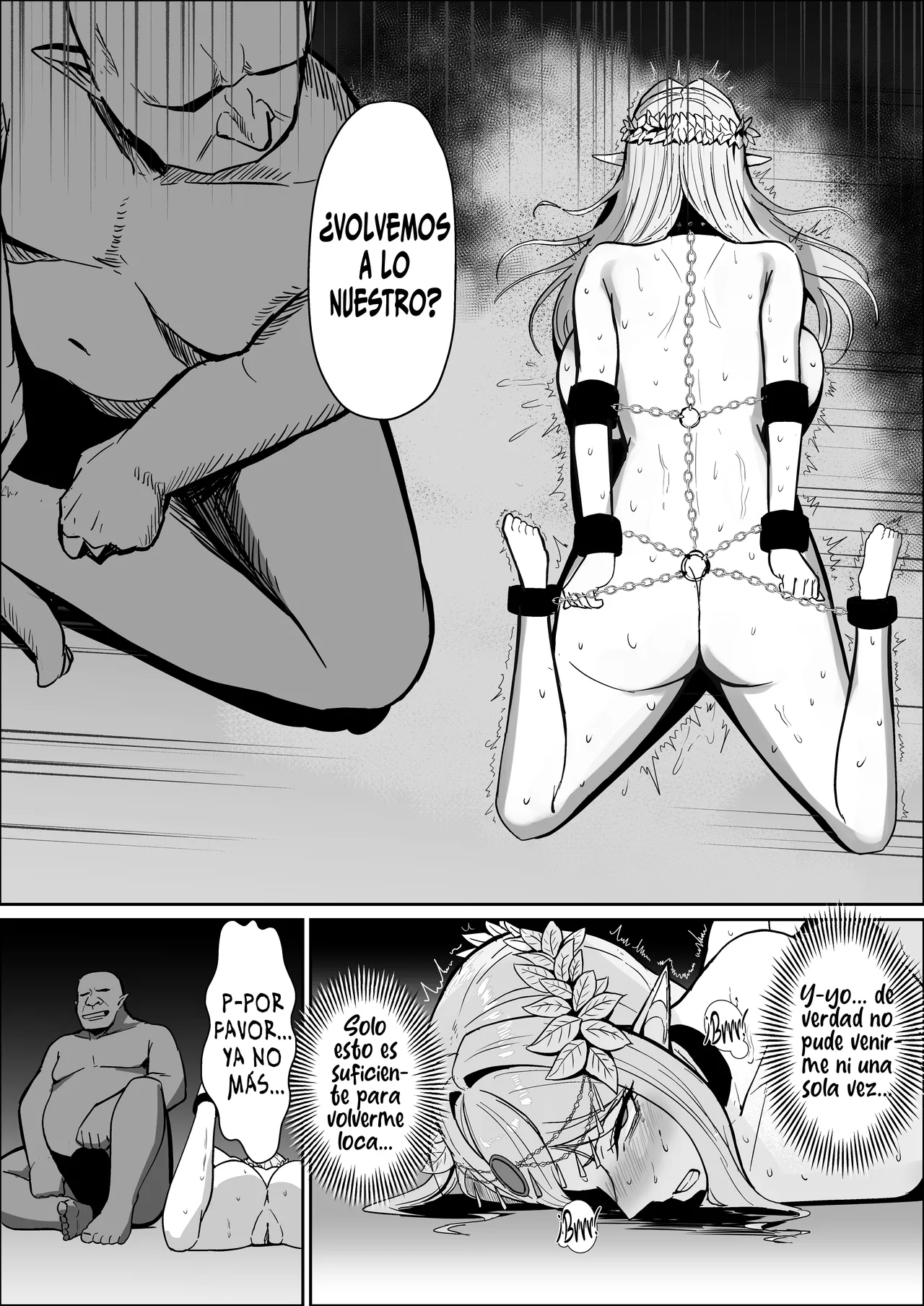 [Mainichi Angel] Torawareta Elf Touzen Seidorei no Kei | La Elfa Cautiva: Naturalmente condenada a ser una esclava sexual [Spanish] [ToniRapsody] imagen número 19