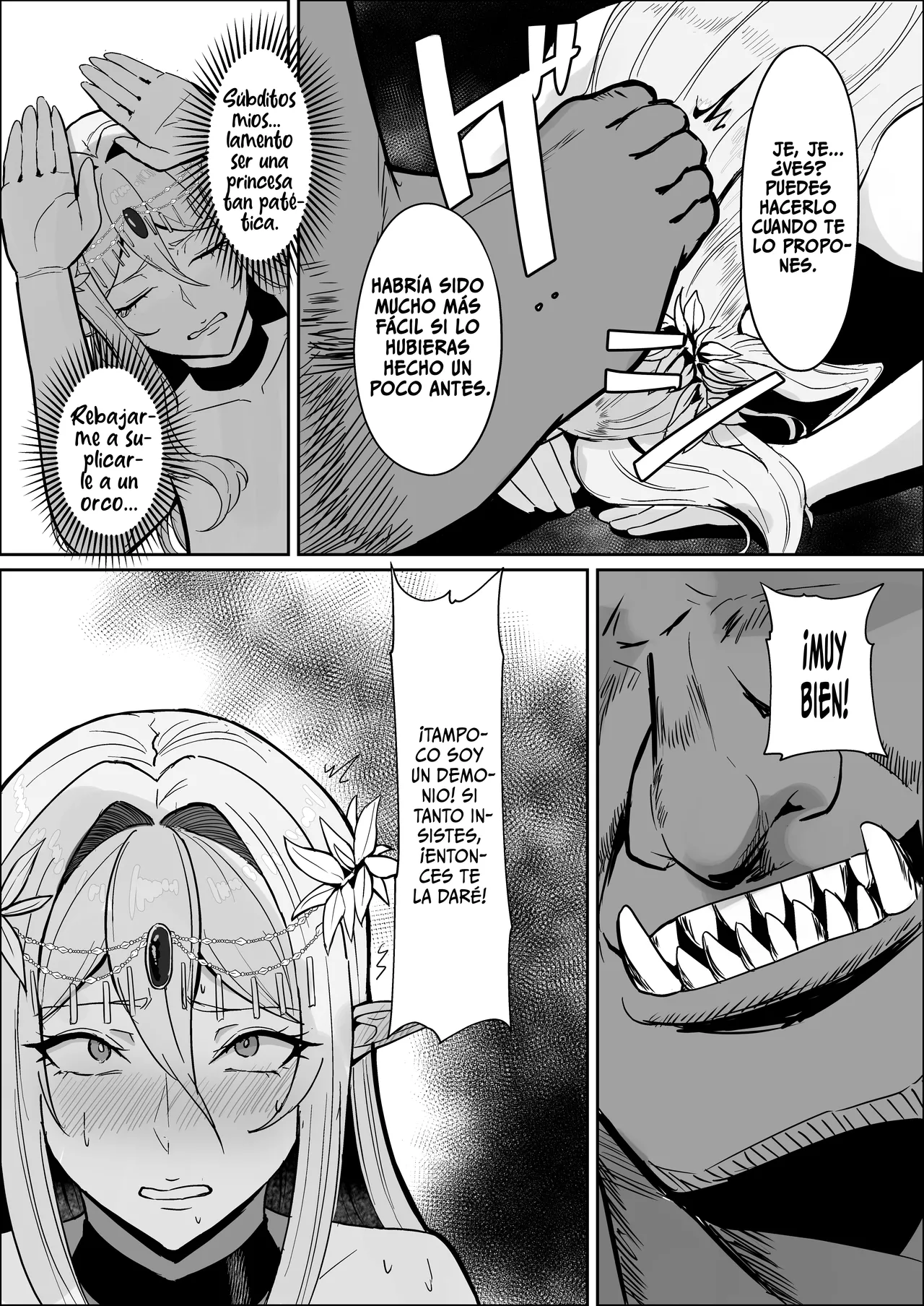 [Mainichi Angel] Torawareta Elf Touzen Seidorei no Kei | La Elfa Cautiva: Naturalmente condenada a ser una esclava sexual [Spanish] [ToniRapsody] imagen número 22