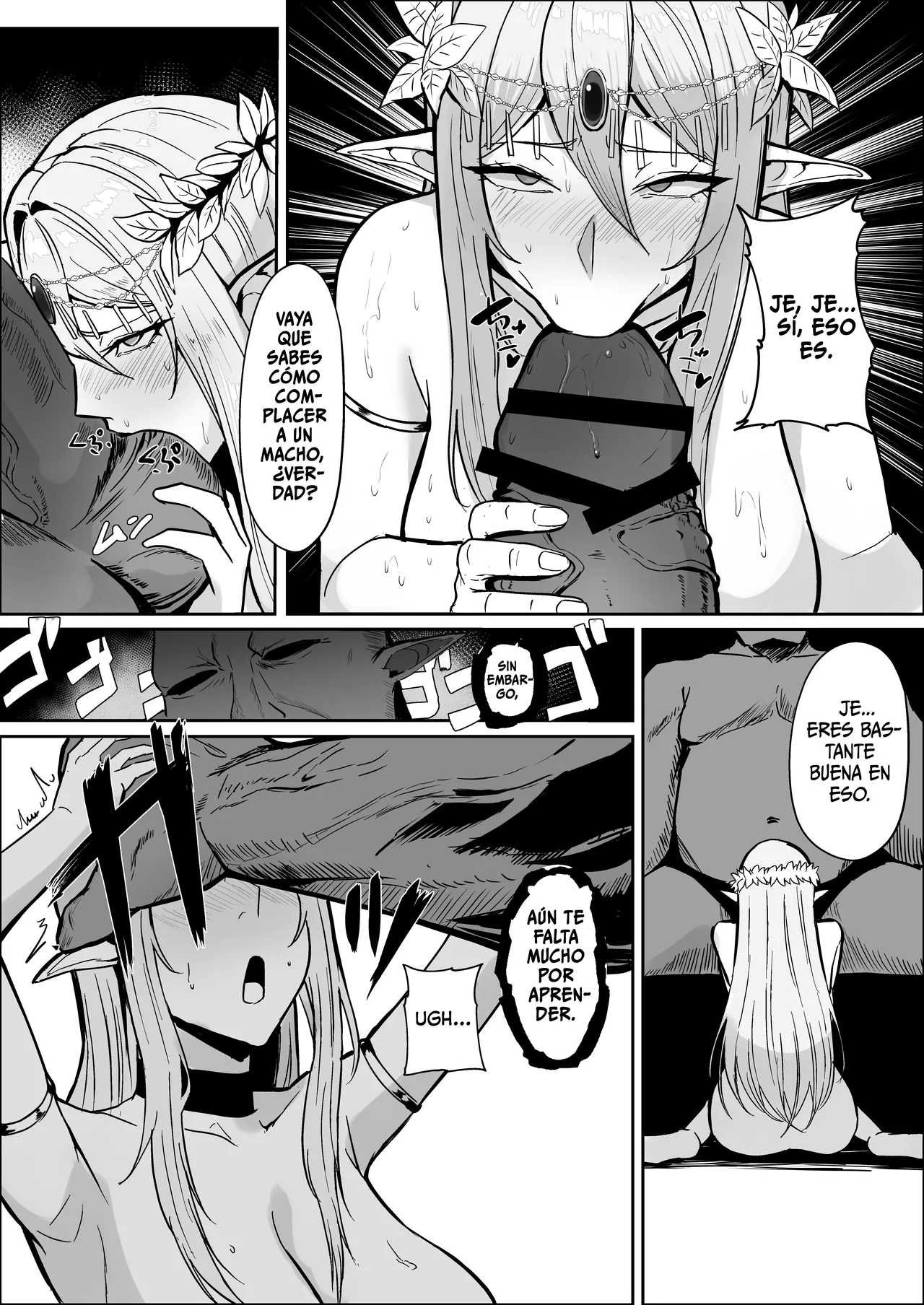 [Mainichi Angel] Torawareta Elf Touzen Seidorei no Kei | La Elfa Cautiva: Naturalmente condenada a ser una esclava sexual [Spanish] [ToniRapsody] imagen número 24