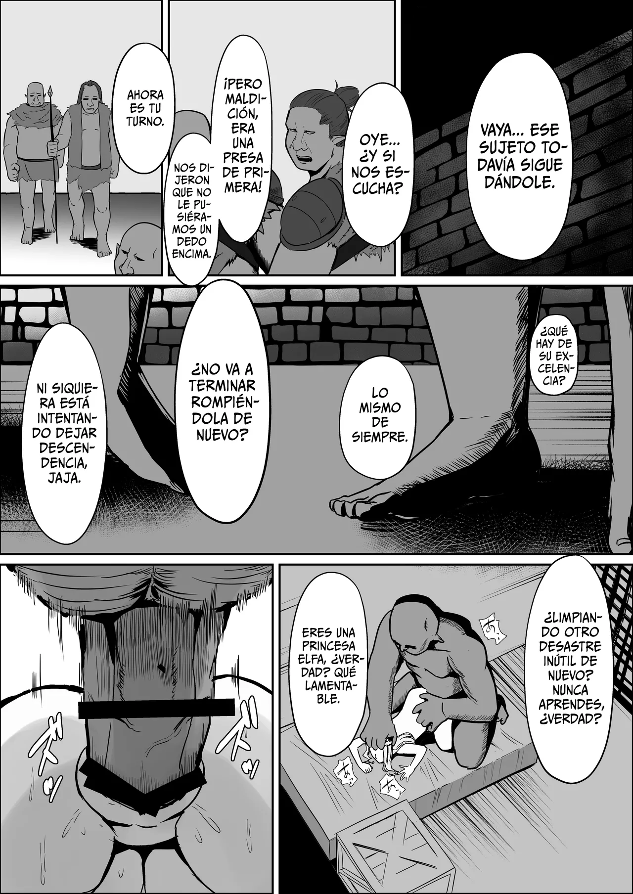 [Mainichi Angel] Torawareta Elf Touzen Seidorei no Kei | La Elfa Cautiva: Naturalmente condenada a ser una esclava sexual [Spanish] [ToniRapsody] imagen número 31