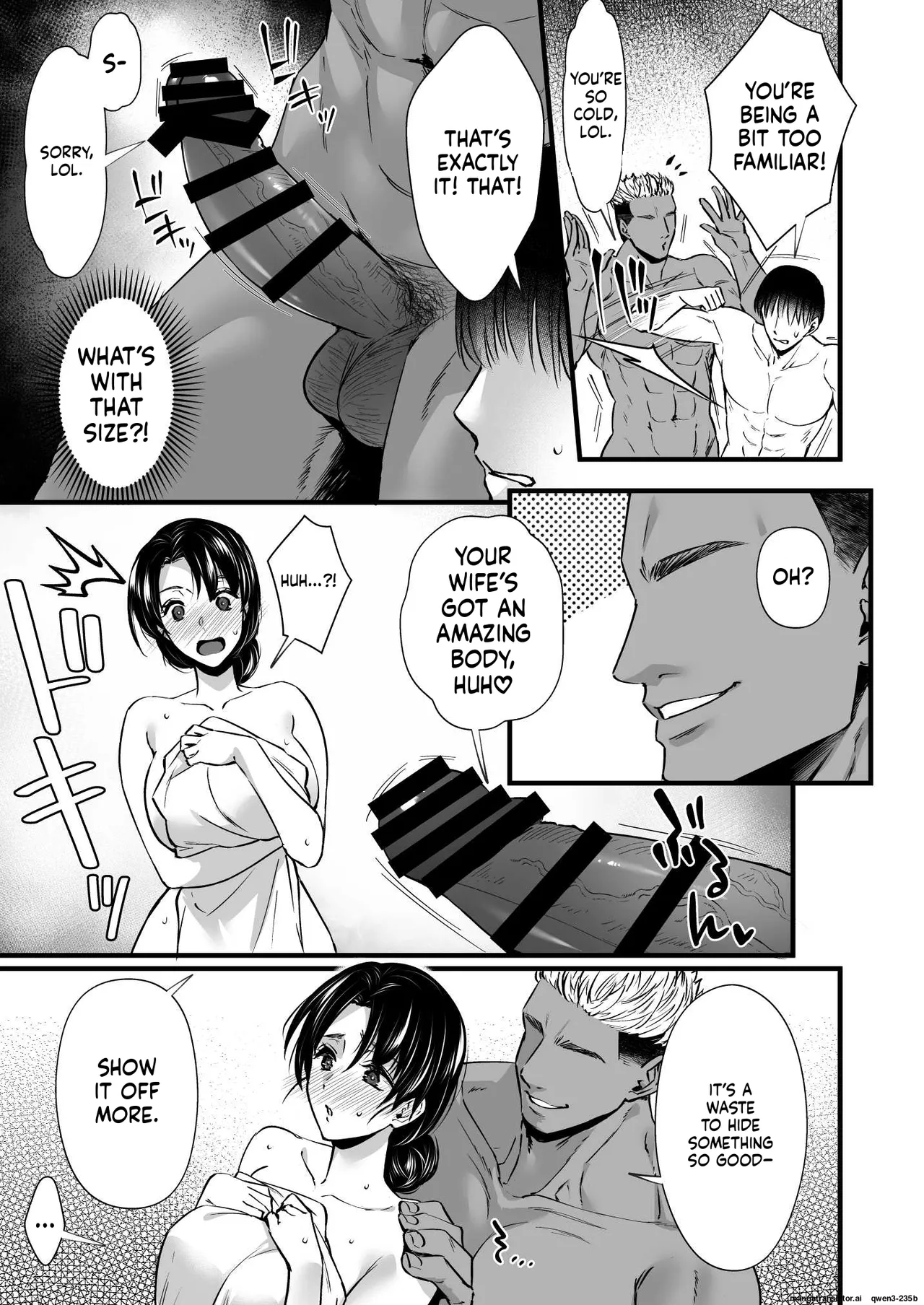 [Himeya (Abe Inori)] Dohamari Suru Hodo Kimochiii! Junpaku Fuufu to Yarichin Couple no Swapping Onsen [MTL] 17eme image