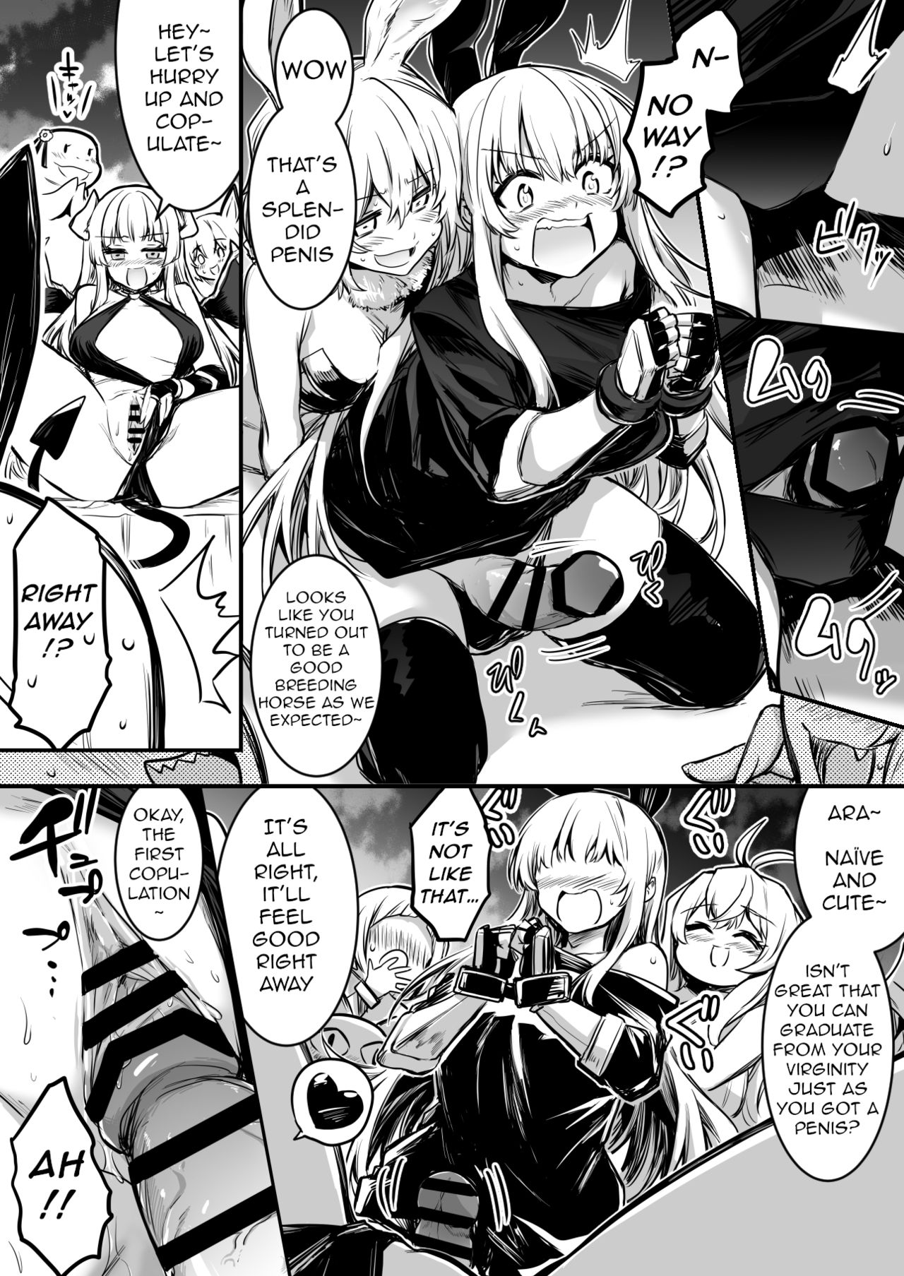 [Lefthand] The Bewildered Adventurer-chan is Caught and Reverse-Raped as the Penis She Grew Gets Aroused by the Female Demons [English] [q91] numero di immagine  3