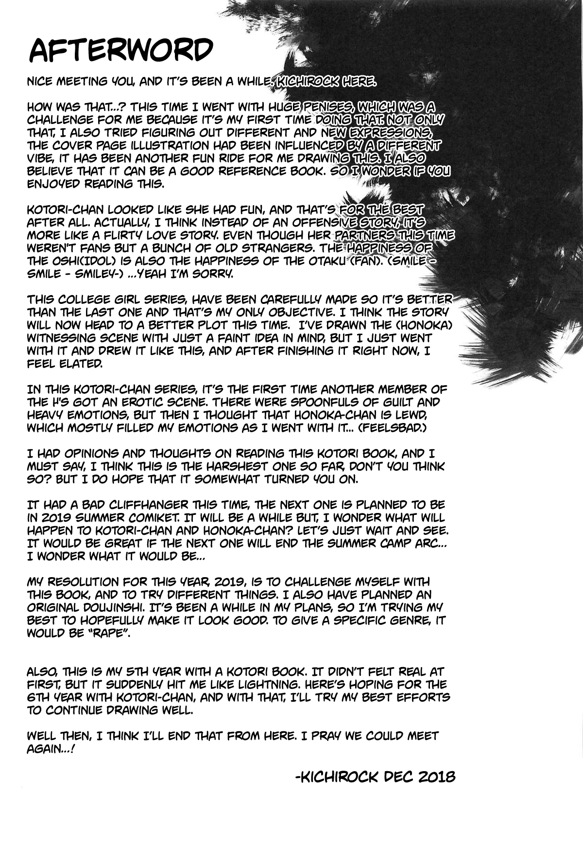 (C95) [Dai 6 Kichi (Kichirock)] Joshidaisei Minami Kotori no YariCir Jikenbo Case.4  College Girl Kotori Minami's Hookup Circle Files Case #4 (Love Live!) [French][Kiirr0] Bildnummer 44