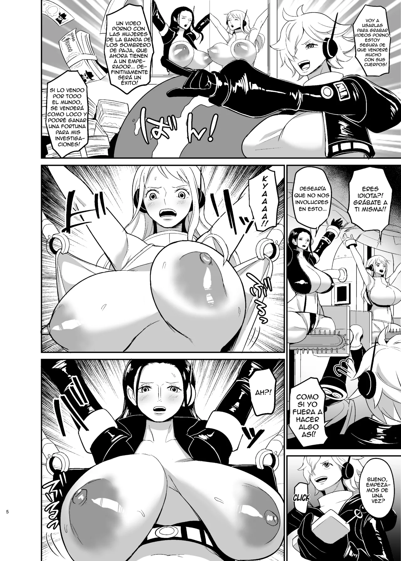 [REM9 (Hamiltan)] Violación con Máquina de Orgasmos Forzados para Piratas Femeninas (NamiRobi) [Spanish] image number 5