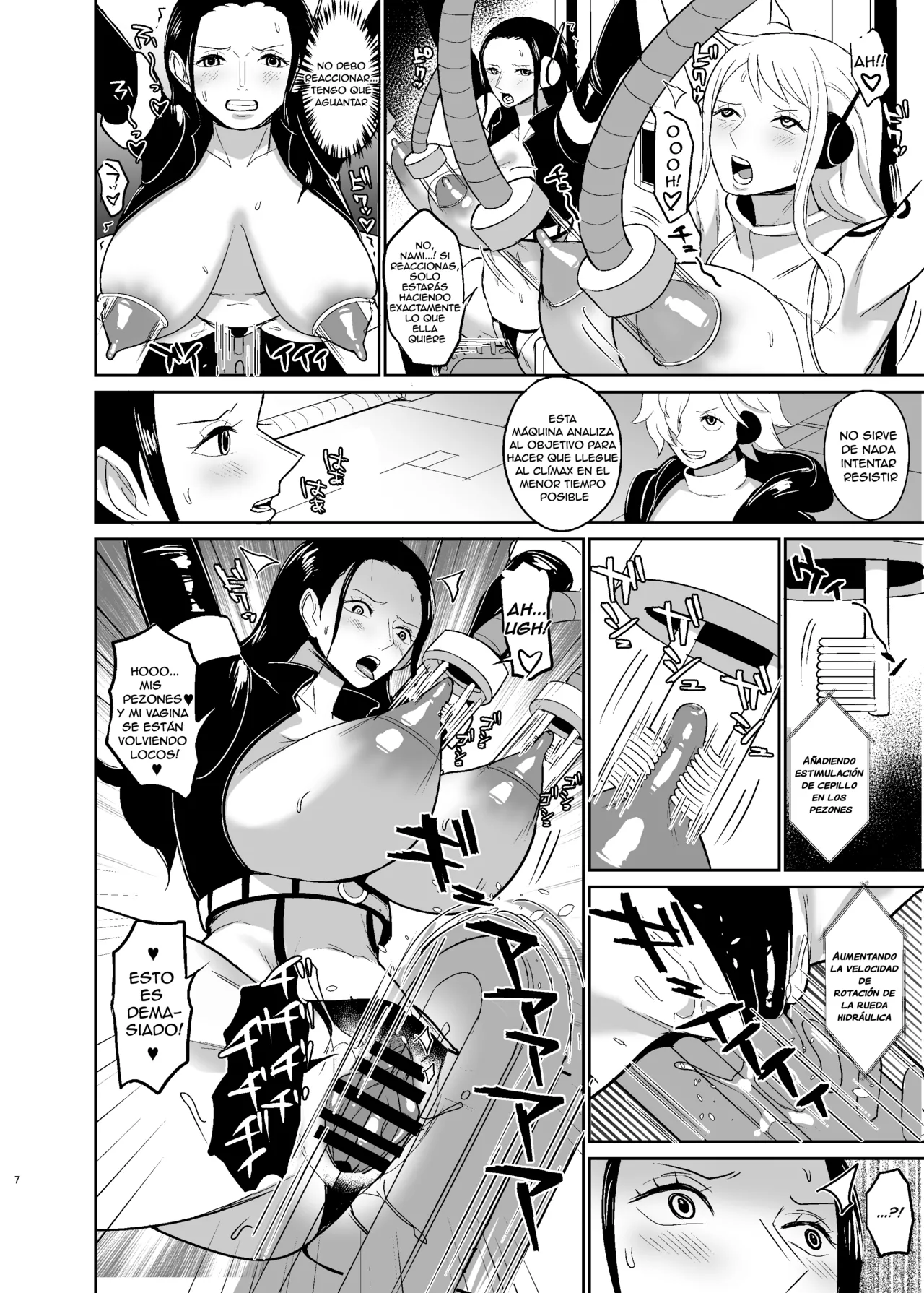 [REM9 (Hamiltan)] Violación con Máquina de Orgasmos Forzados para Piratas Femeninas (NamiRobi) [Spanish] image number 7