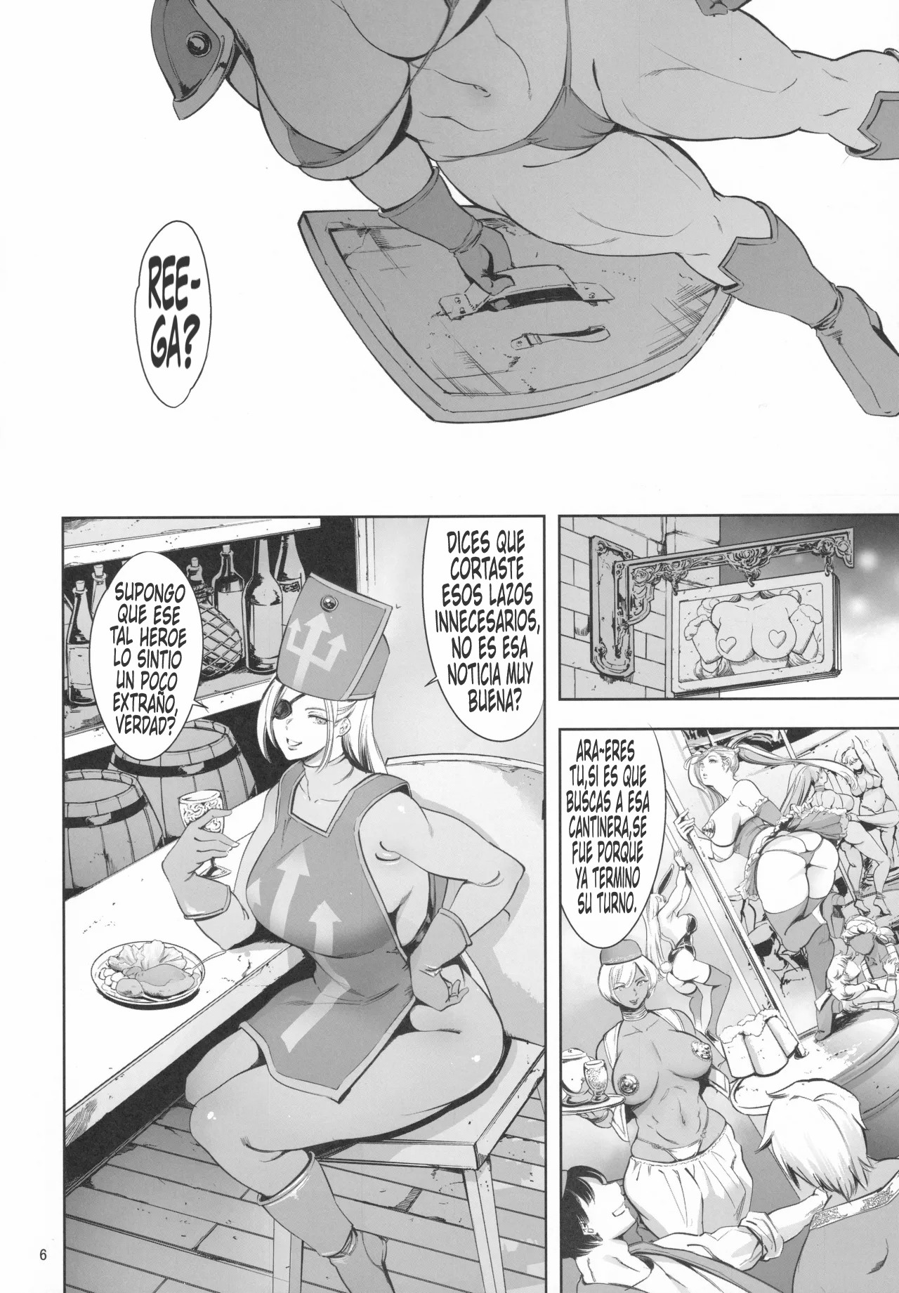 (C106) [Maguro☆Fiction (Tuna Empire)] Haiboku Onna Senshi to Yareru Sabaku no Kuni no Tougijou l Una arena en un País Desértico donde Puedes Follar con una Guerrera Derrotada (Dragon Quest III) [Spanish] [Germany united] 画像番号 5