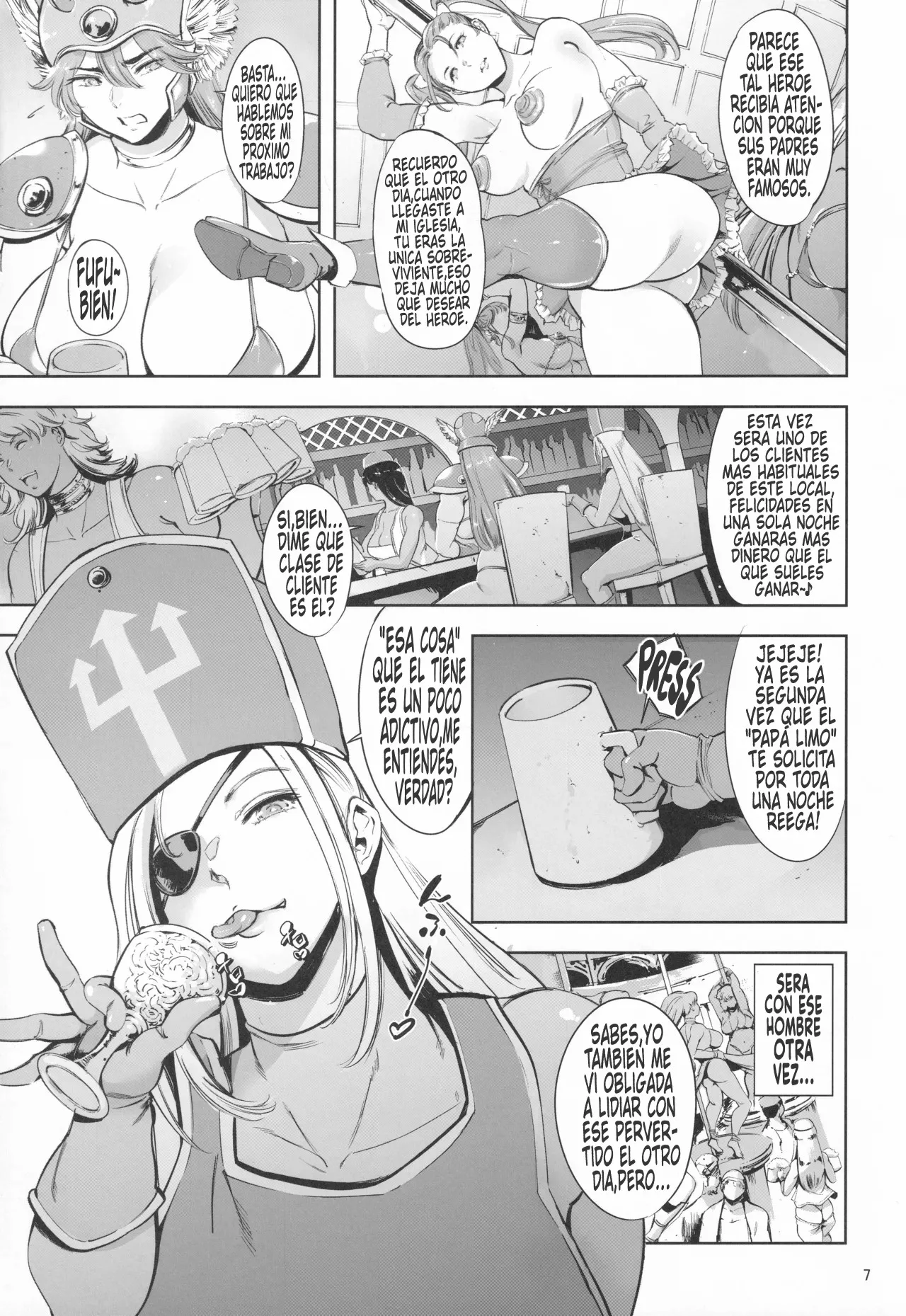 (C106) [Maguro☆Fiction (Tuna Empire)] Haiboku Onna Senshi to Yareru Sabaku no Kuni no Tougijou l Una arena en un País Desértico donde Puedes Follar con una Guerrera Derrotada (Dragon Quest III) [Spanish] [Germany united] 画像番号 6