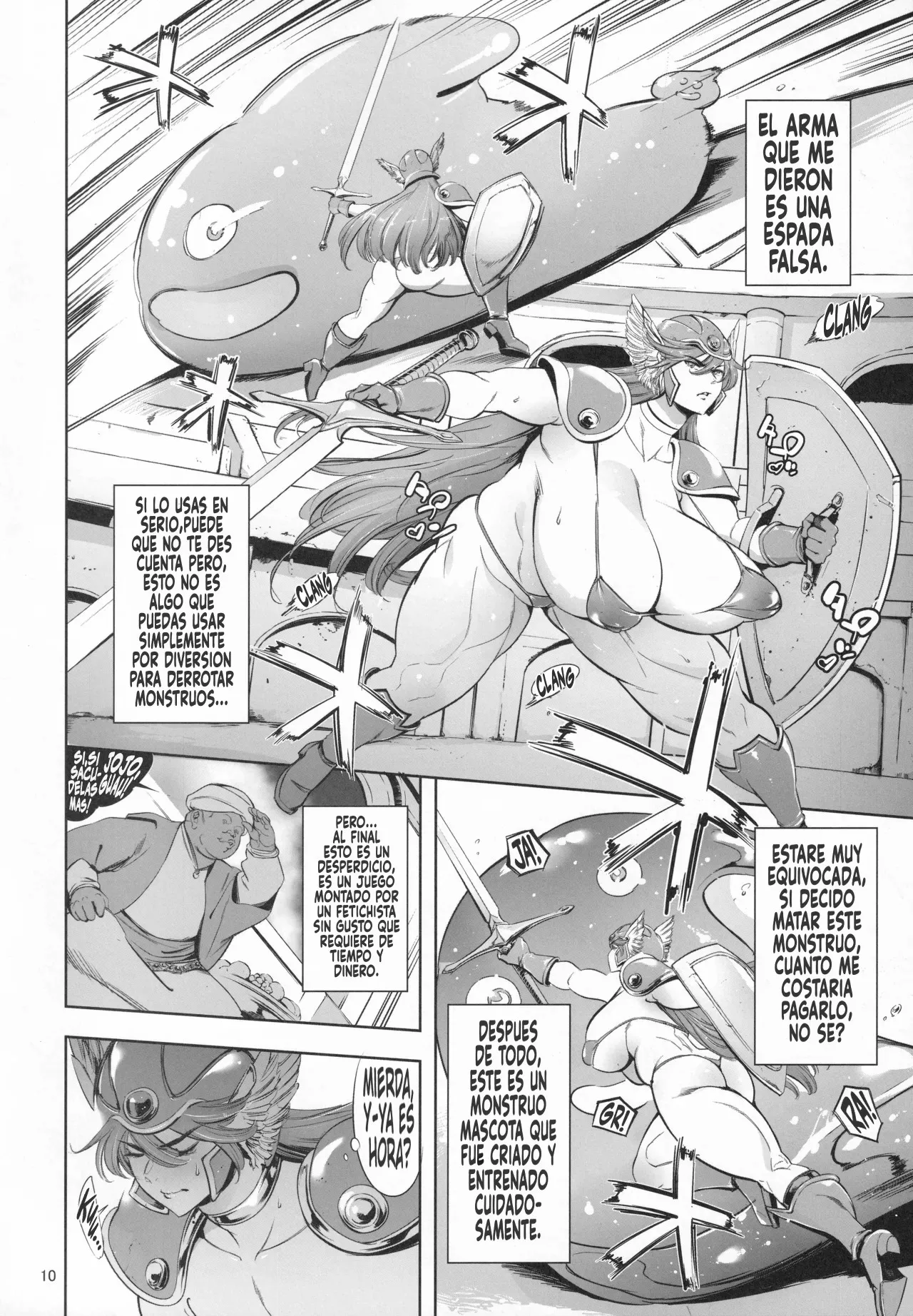 (C106) [Maguro☆Fiction (Tuna Empire)] Haiboku Onna Senshi to Yareru Sabaku no Kuni no Tougijou l Una arena en un País Desértico donde Puedes Follar con una Guerrera Derrotada (Dragon Quest III) [Spanish] [Germany united] 画像番号 9