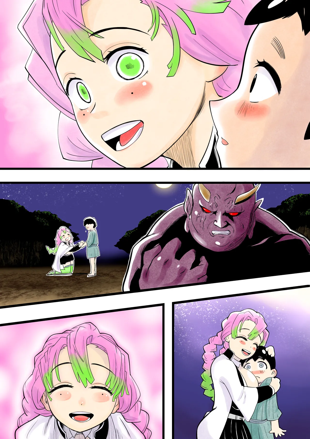 [Shitatattel (Sakata no Lefty)] Insect-born first love, chaotic honey ~Kanroji ●ri nipple fuck insect ○ egg-laying~ изображение № 38