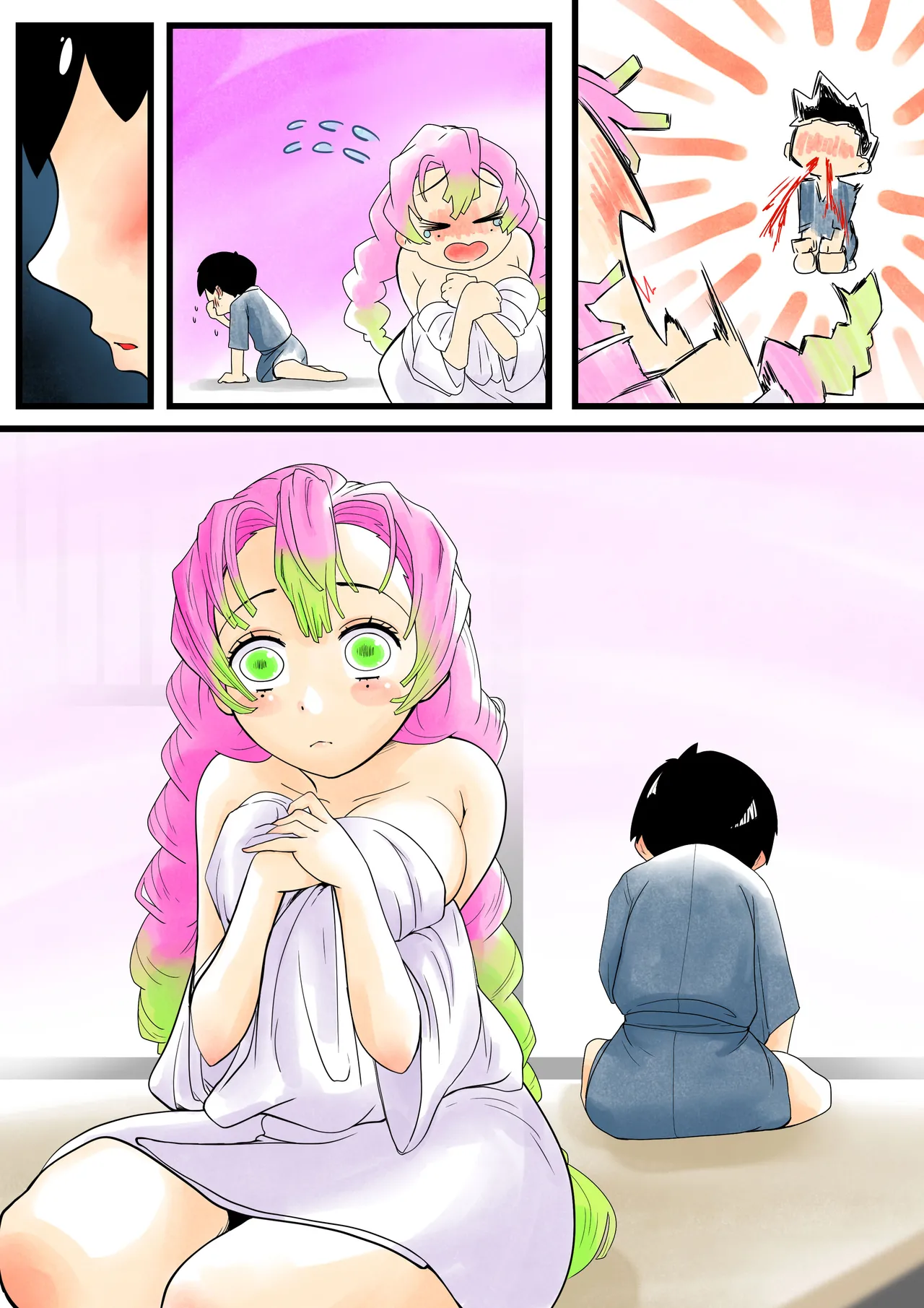 [Shitatattel (Sakata no Lefty)] Insect-born first love, chaotic honey ~Kanroji ●ri nipple fuck insect ○ egg-laying~ изображение № 52