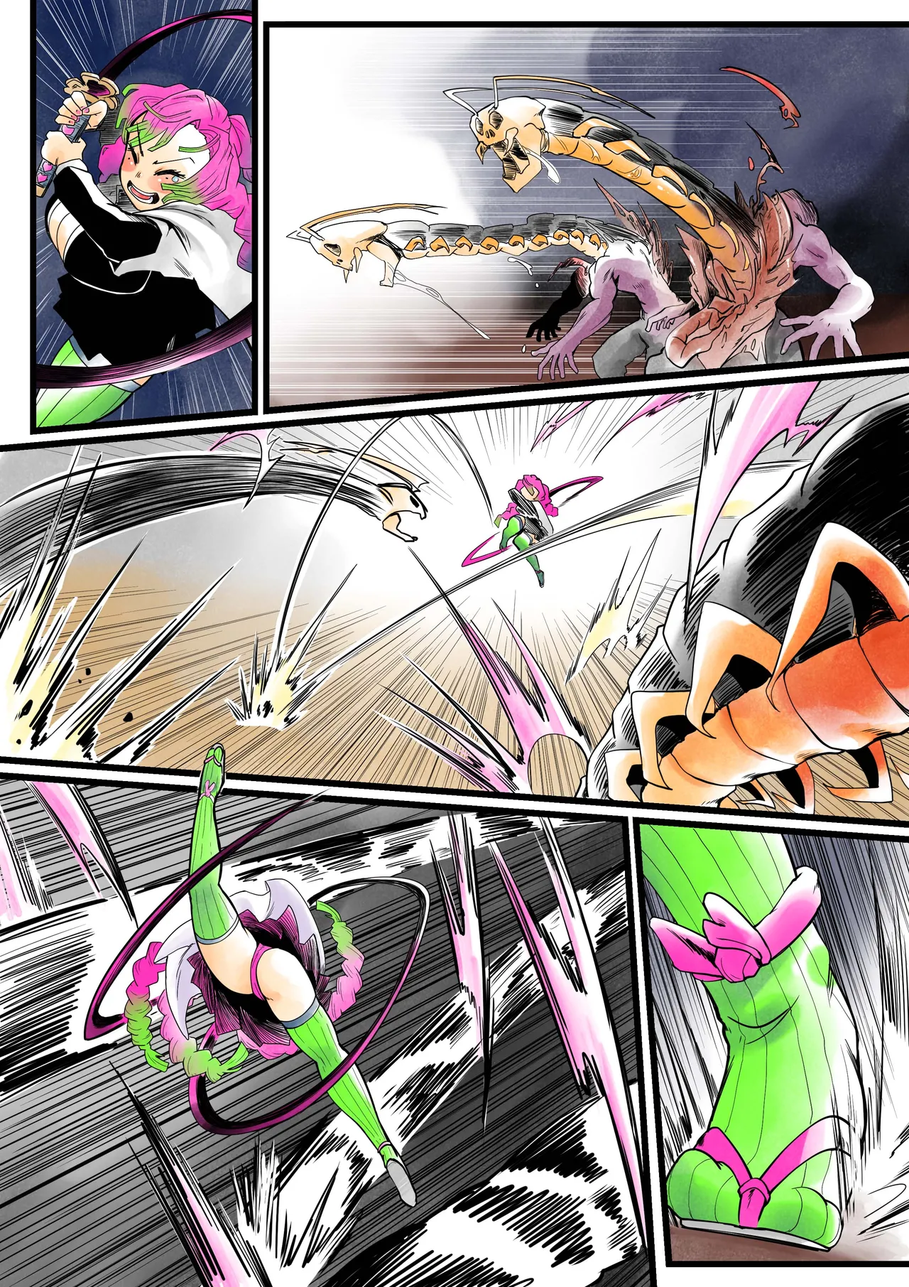 [Shitatattel (Sakata no Lefty)] Insect-born first love, chaotic honey ~Kanroji ●ri nipple fuck insect ○ egg-laying~ изображение № 59