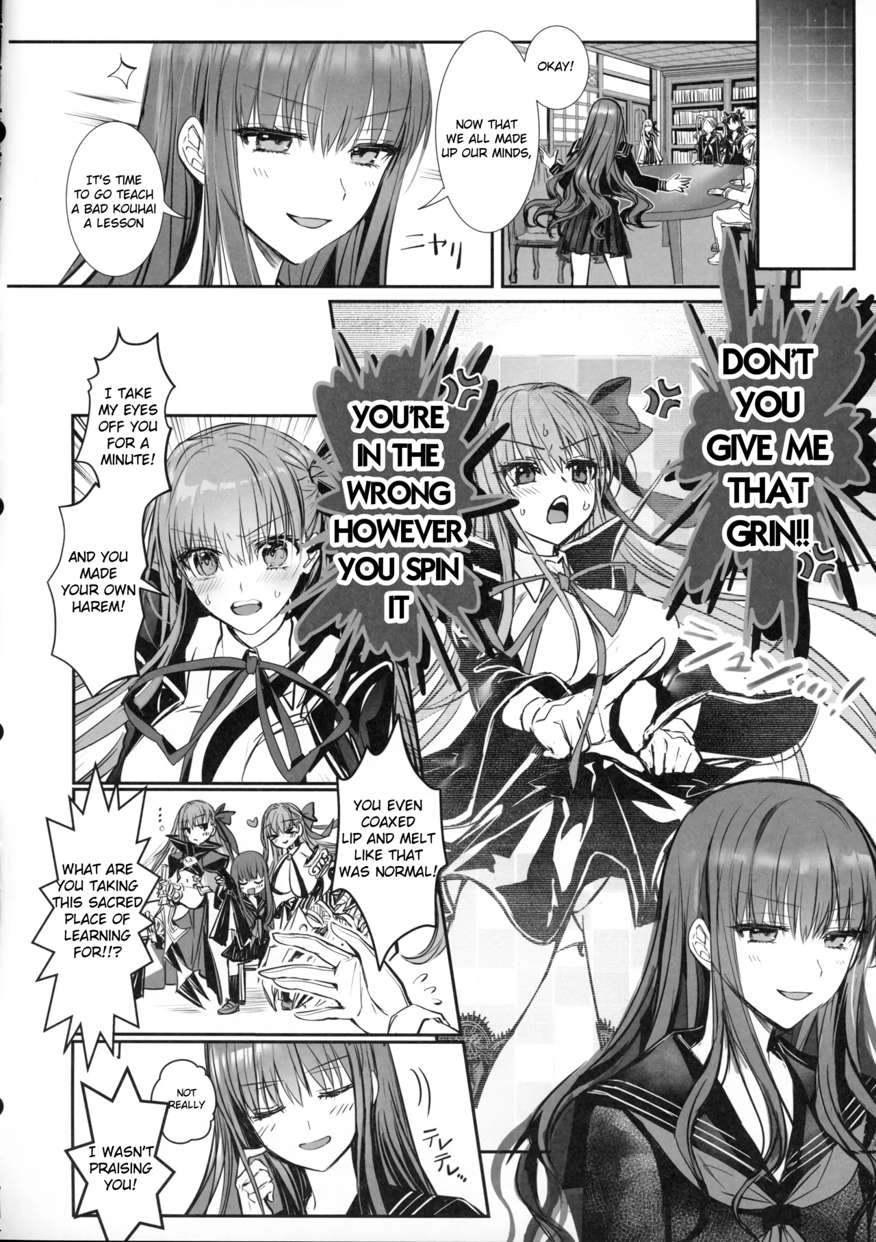 (C107) [3V2Umezakoori70 (Midou Pengin)] Hakuno wa Mujihi na Tsuki no Joou Kanketsu Hen (Fate/Extra) [English] imagen número 15