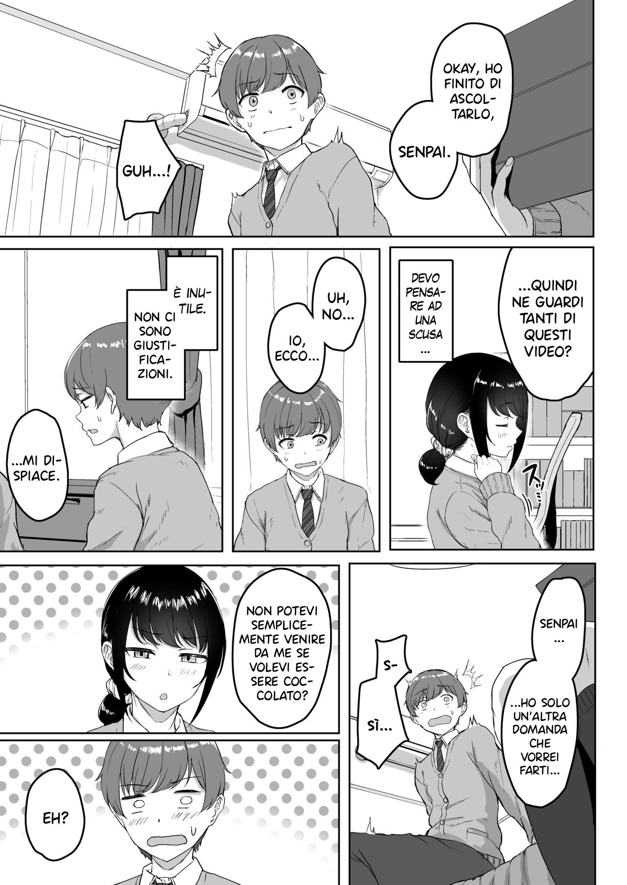 [Aoi Dennou (Aoi Tiduru)] Kouhai Kanojo ni ASMR Kiiteru no ga Baremashita | La mia giovane ragazza mi becca ad ascoltare video ASMR [Italian] [Hentai Fantasy] изображение № 4