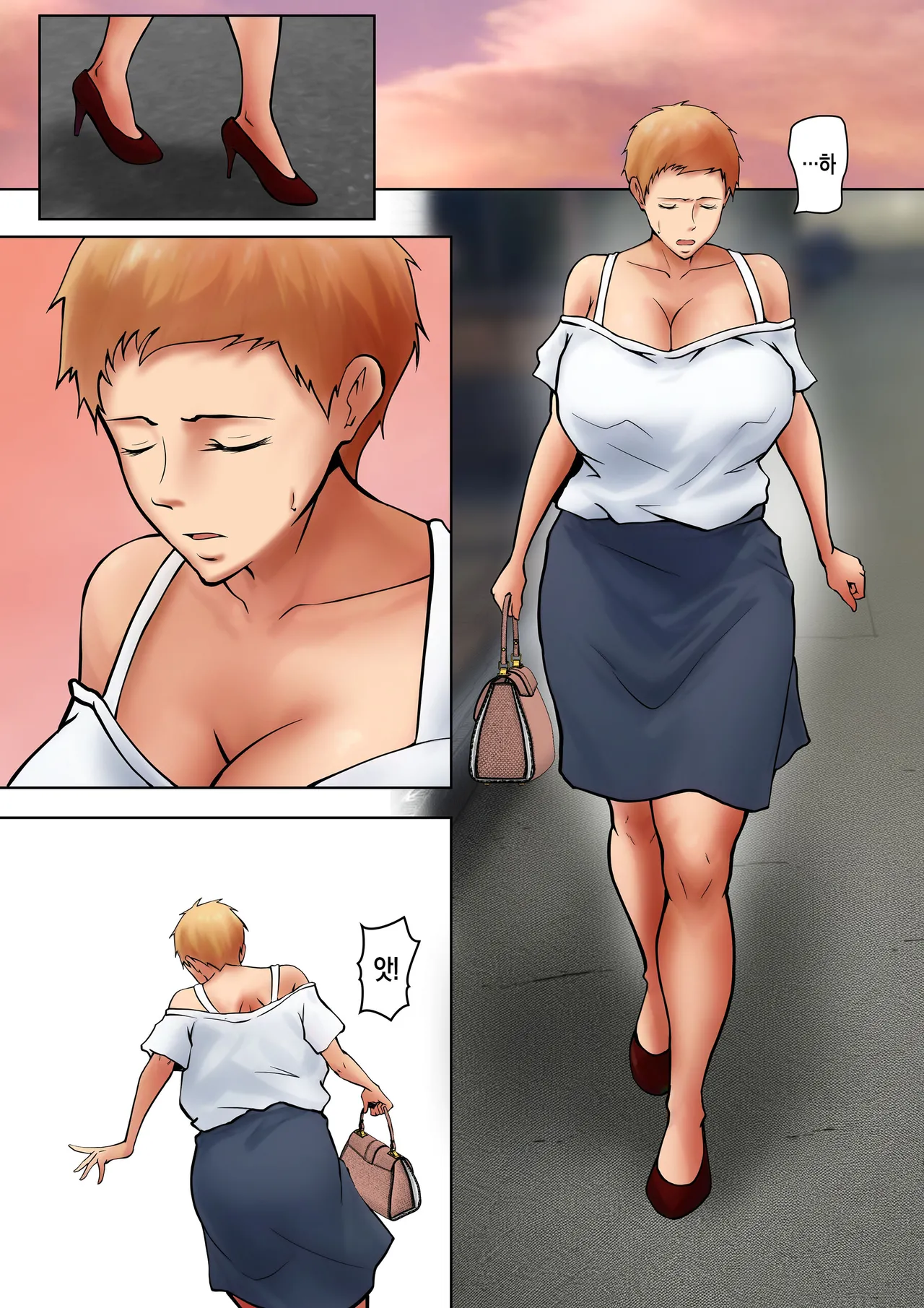 [Pentacle (Shimipan)] Giri no Oyako ga Doukyou Shitereba Kitto kou 4 | 의붓엄마와 동거하면 분명 이렇게 4 [Korean][팀 숙녀] 5eme image