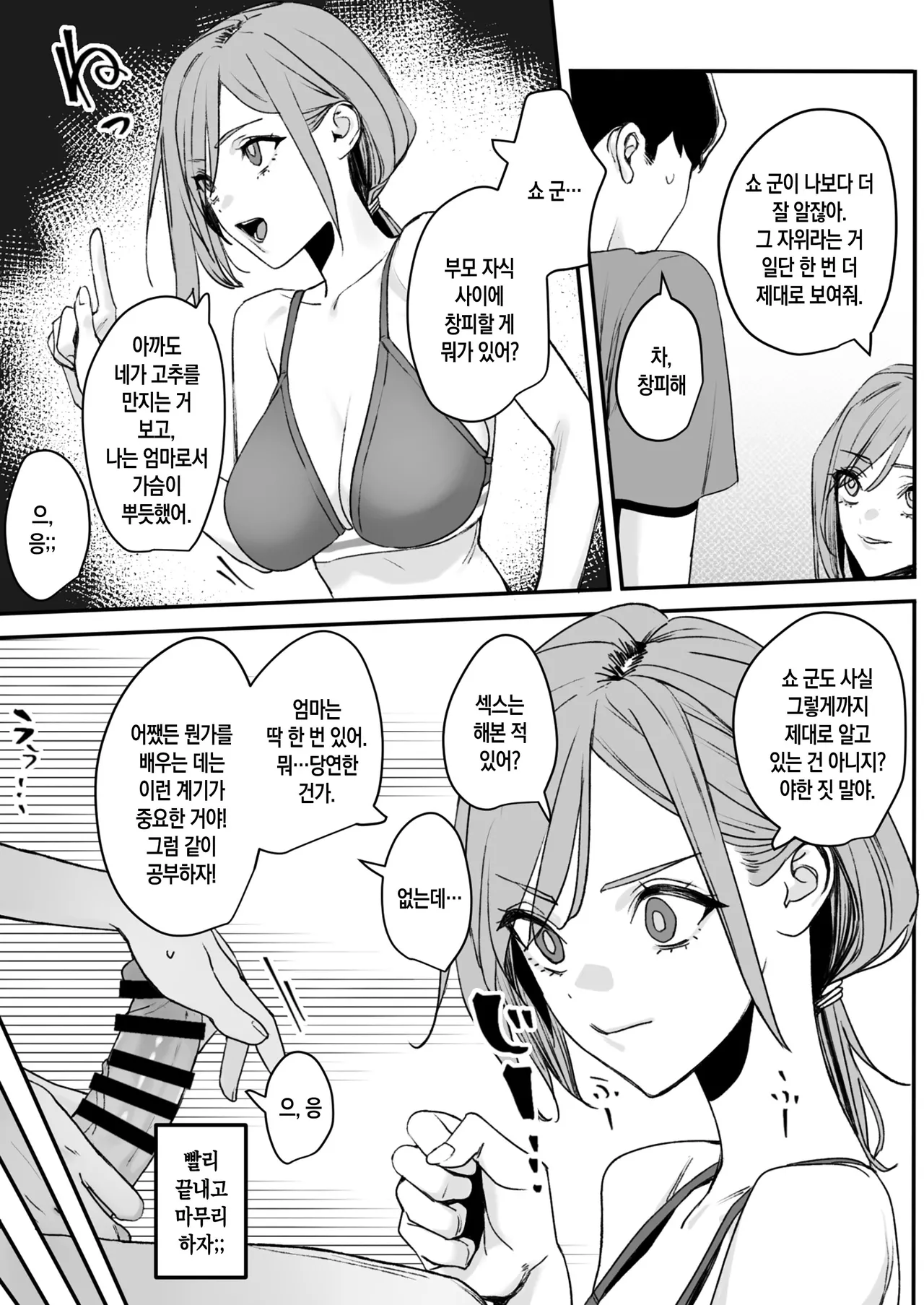 [Rakusa-ne] Sukoshi Kawatteru Haha to H Shichau Hanashi | 조금은 특이한 엄마와 섹스해 버리는 이야기 [Korean] [팀 숙녀] image number 10