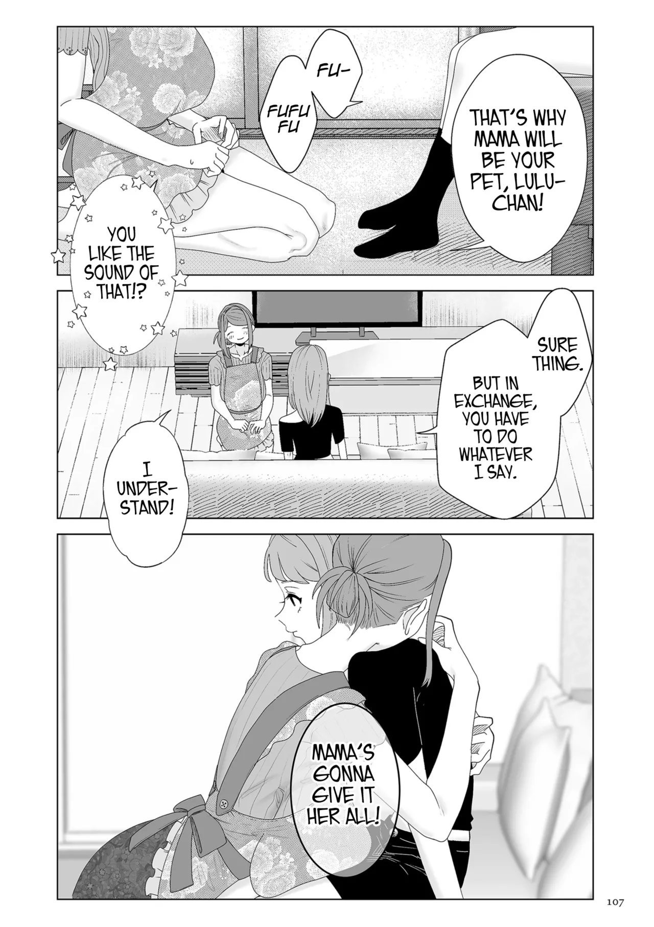 [Serakichi.] Mama wa Petto | My Mama's a Pet Part 1 & 2 (COMIC Kuriberon DUMA 2023-04 Vol.47 & COMIC Kuriberon DUMA 2023-05 Vol.48) [English] (Pangean) image number 9