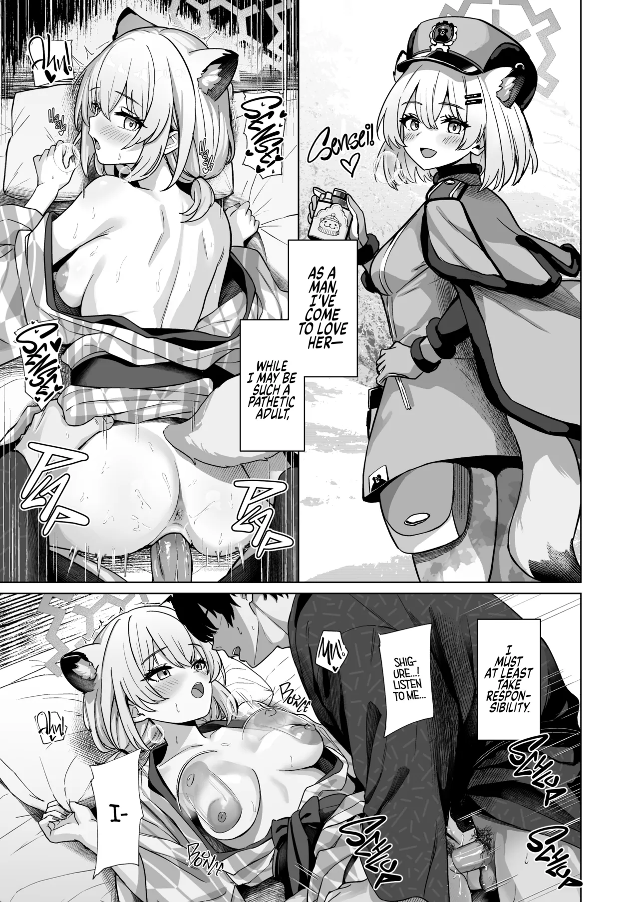 [BINZOKO (Shinomi)] Shigure wa Yuki o Torakashite | The Autumn Rain Melts The Snow (Blue Archive) [English] [Douzo Lad Translations + The White Line] [Digital] [Decensored] 画像番号 20