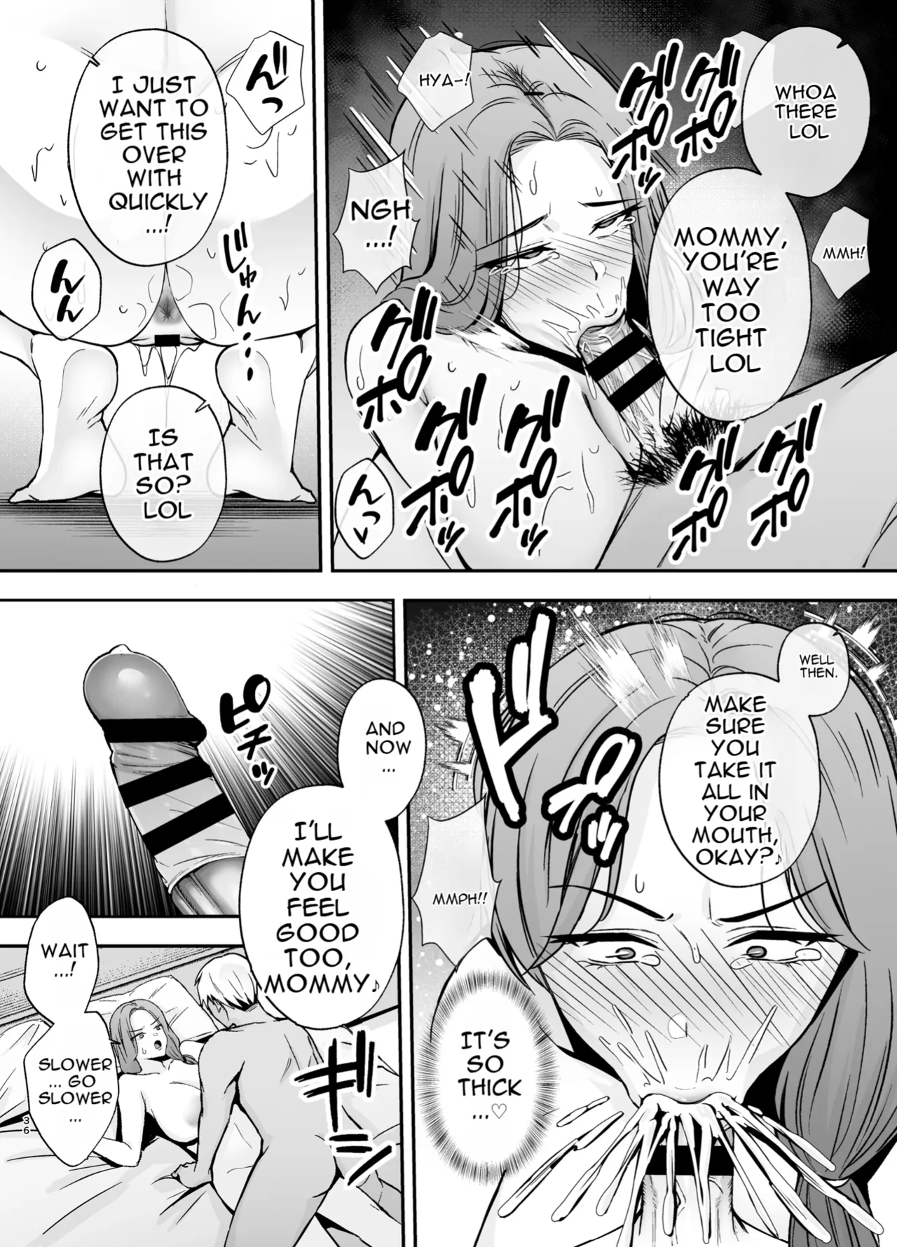 [Ogon Shinshi Club (Kaniguruma)] Fallen Mother ~The Mother Who Gets Slept With by a Playboy Instead of Her Daughter ~ [English][MTL] 图片编号 35