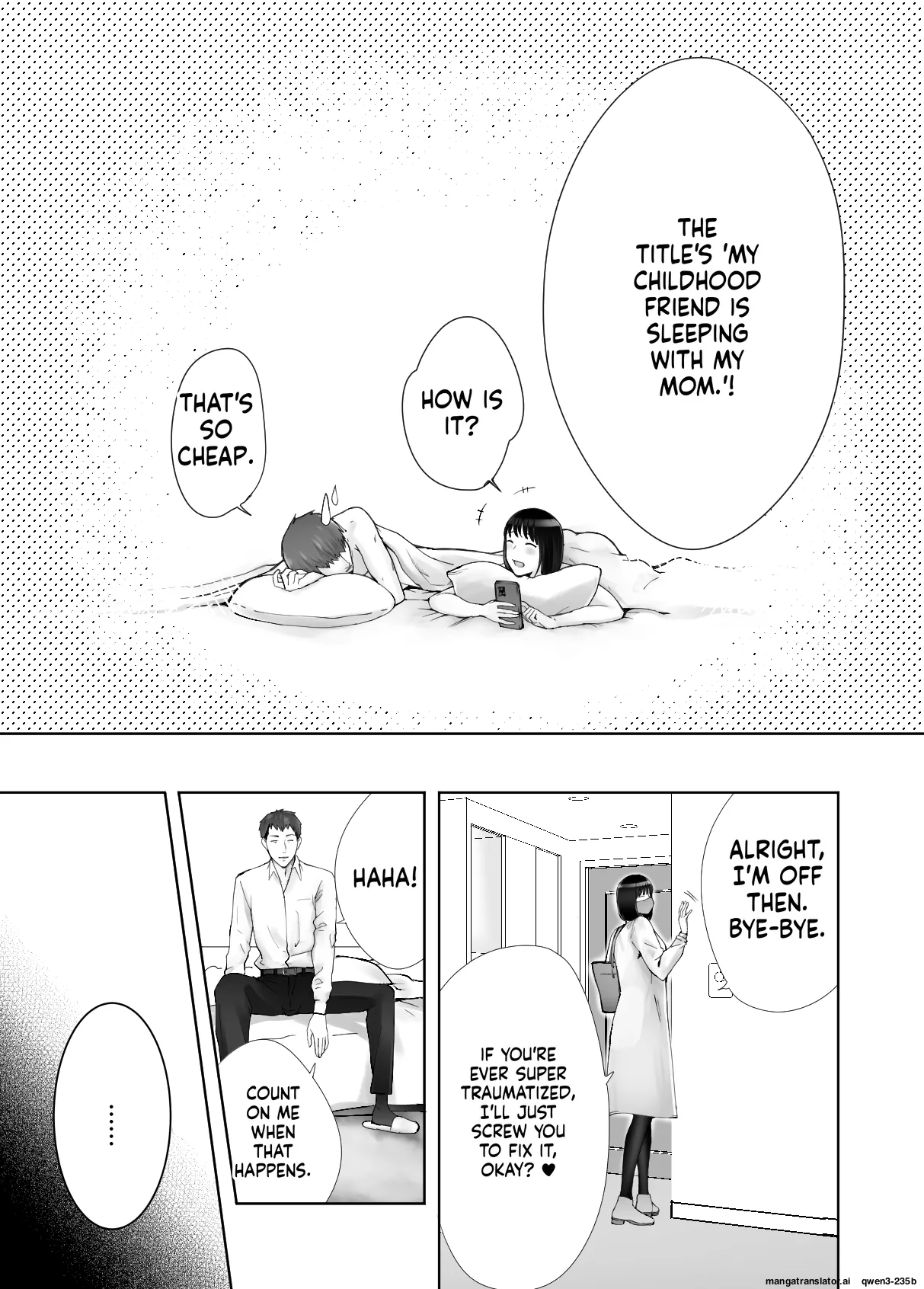 [Pink Sakuhin Okiba (Pink Taro)] Osananajimi ga Mama to Yatte Imasu. 12 [English][MTL] image number 55