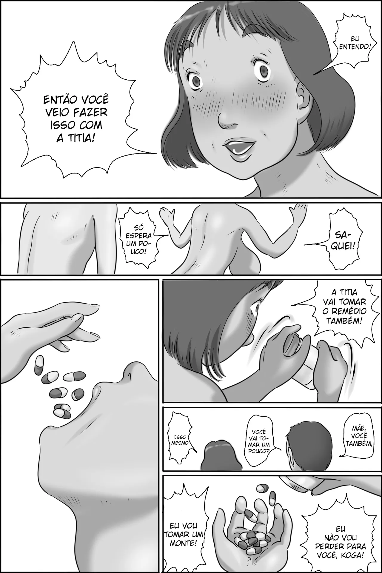 [Zenmai Kourogi] Razoku Kazoku | Familia Nudista [Português] Reeditado 图片编号 41