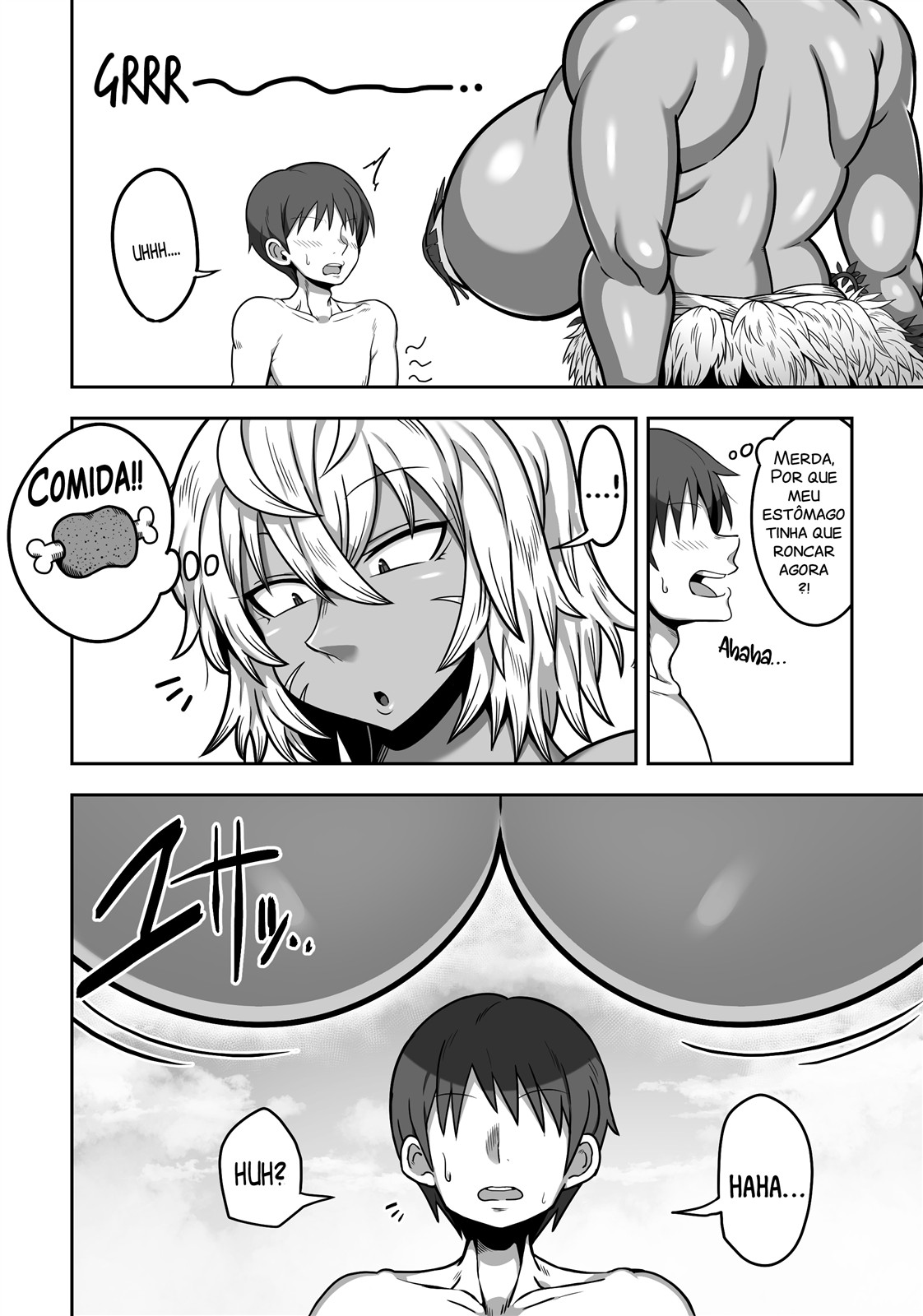 [Cranky-ya (Cranky)] Mujintou de Dekashiri Muchimuchi Amazon-san to Asedaku SEX | Sexo quente e suado com uma amazona gostosa de bunda grande em uma ilha deserta [Portuguese-BR] 图片编号 7