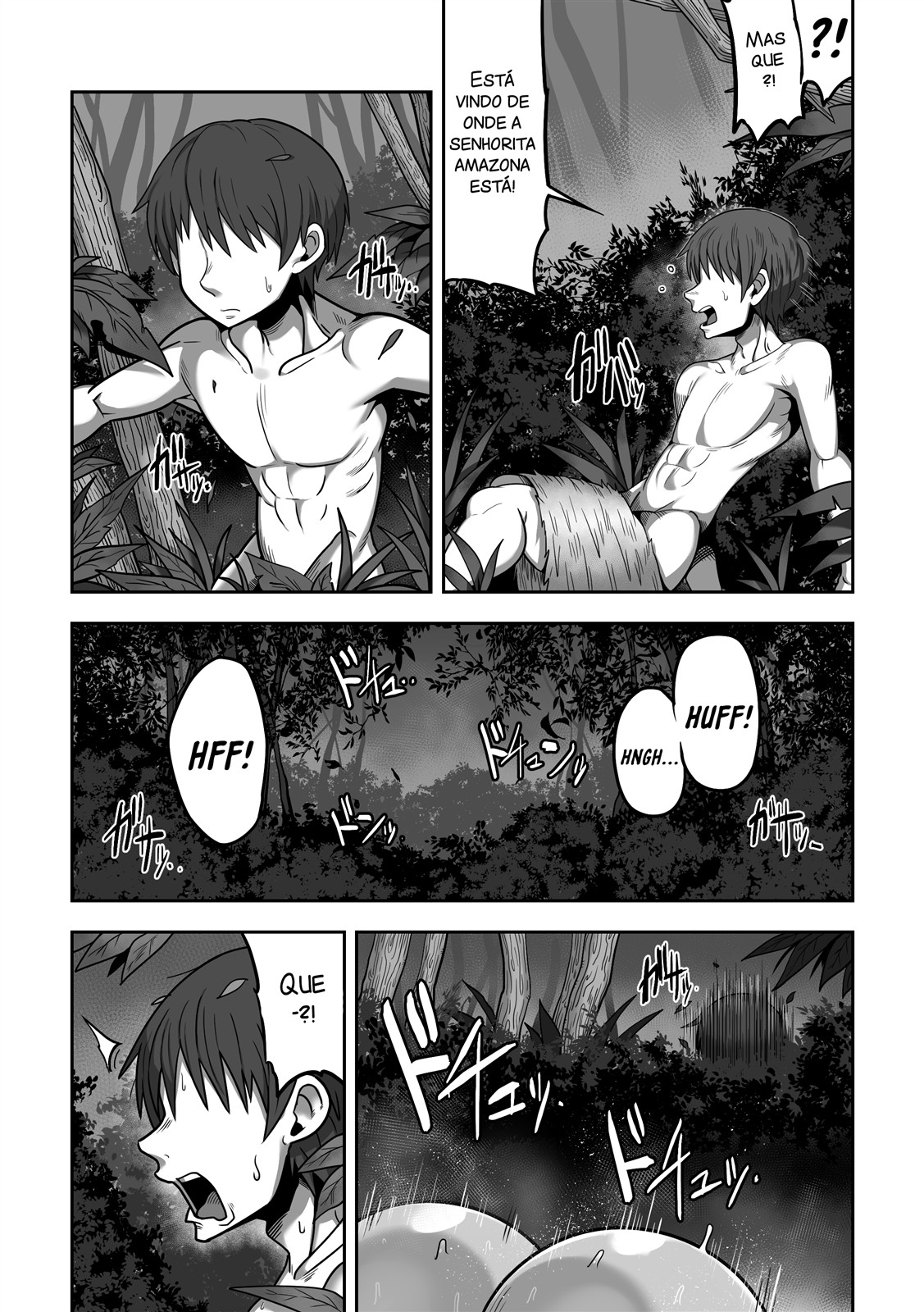 [Cranky-ya (Cranky)] Mujintou de Dekashiri Muchimuchi Amazon-san to Asedaku SEX | Sexo quente e suado com uma amazona gostosa de bunda grande em uma ilha deserta [Portuguese-BR] 图片编号 18