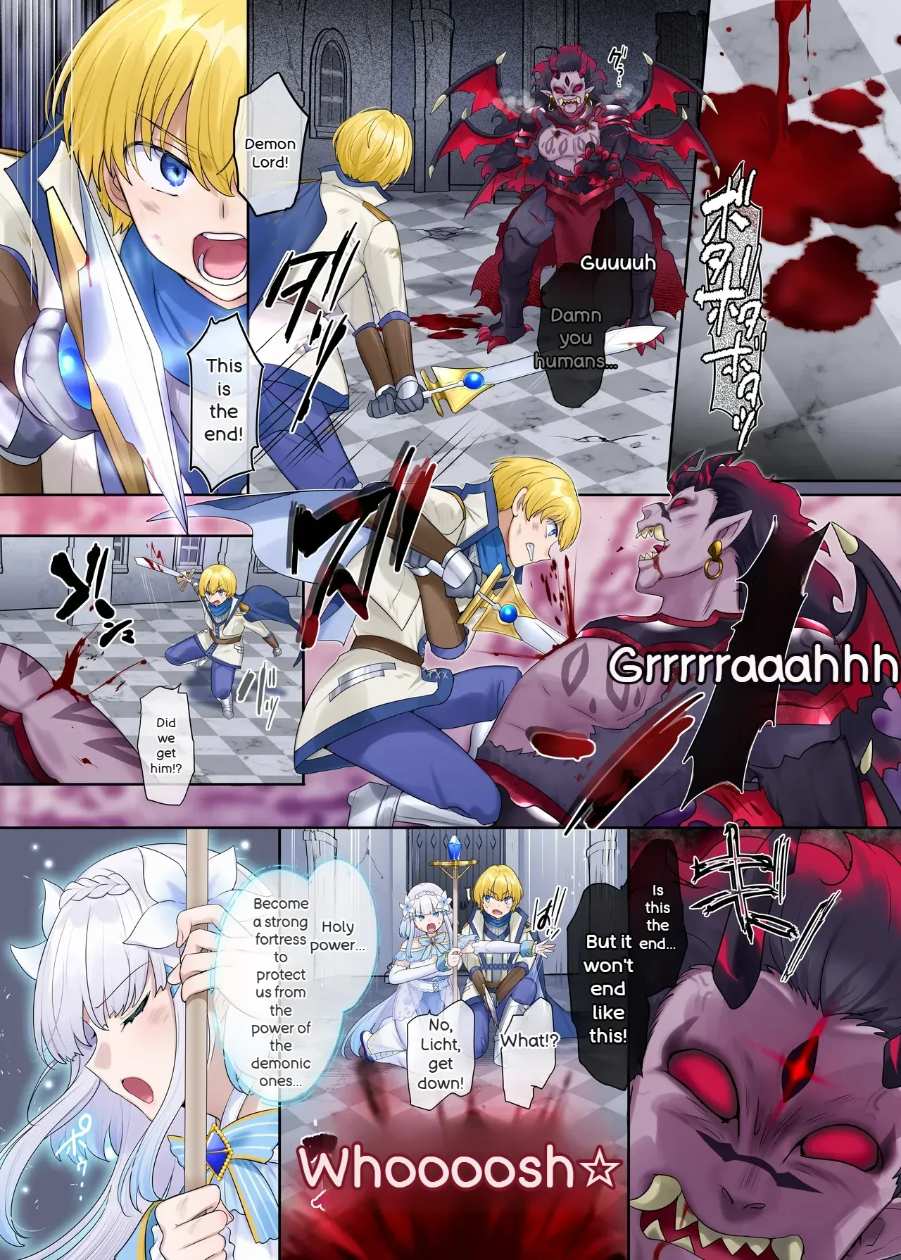 [Nano Trans (Hiiragi Popura)] Maou no Sakuryaku ~Juurin Sareshi Seijo to Yuusha no Tamashii~ | The Demon King's scheme. ~The trampled souls of the saint and the hero.~ [English] [MTL] imagen número 2