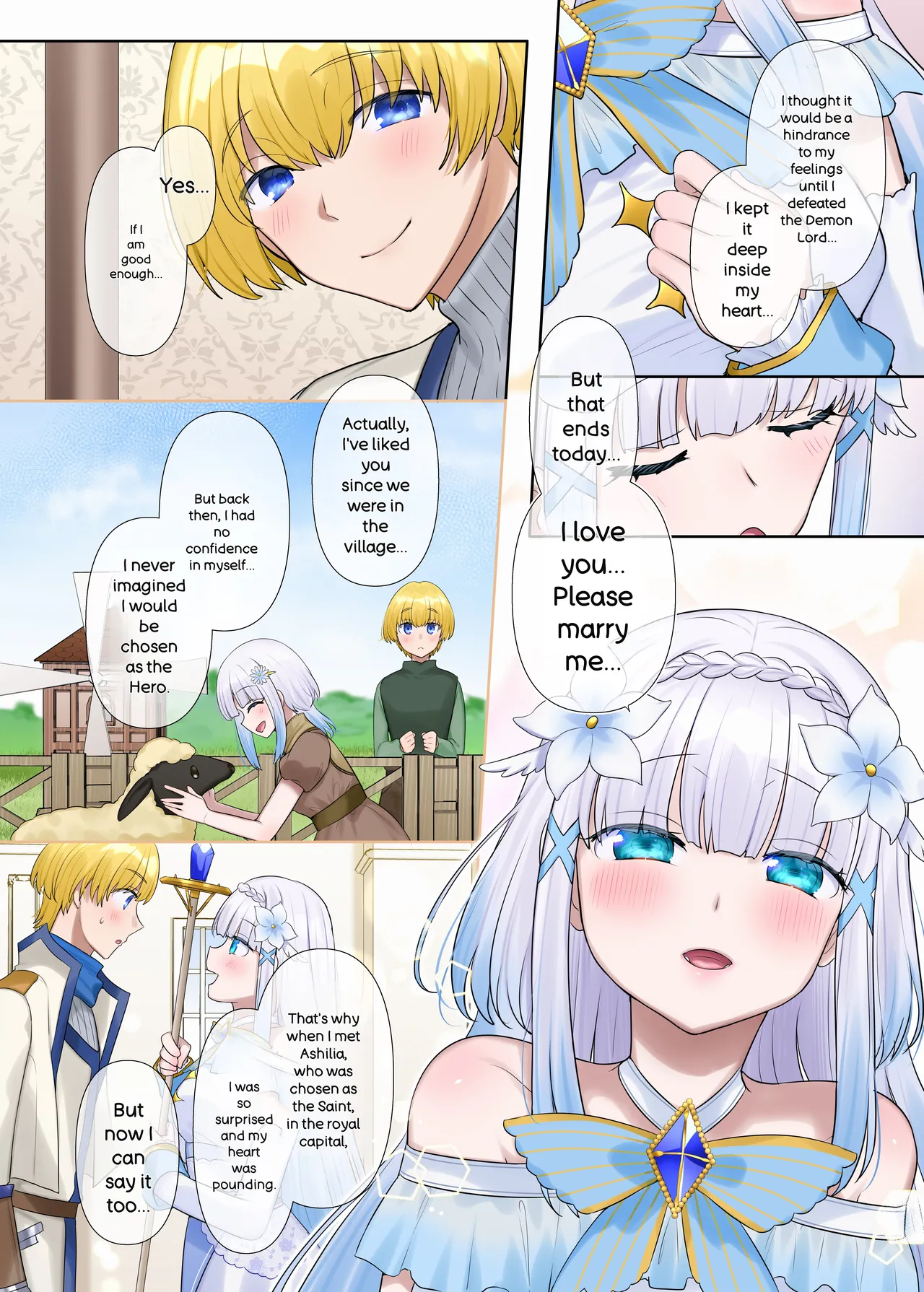 [Nano Trans (Hiiragi Popura)] Maou no Sakuryaku ~Juurin Sareshi Seijo to Yuusha no Tamashii~ | The Demon King's scheme. ~The trampled souls of the saint and the hero.~ [English] [MTL] imagen número 7