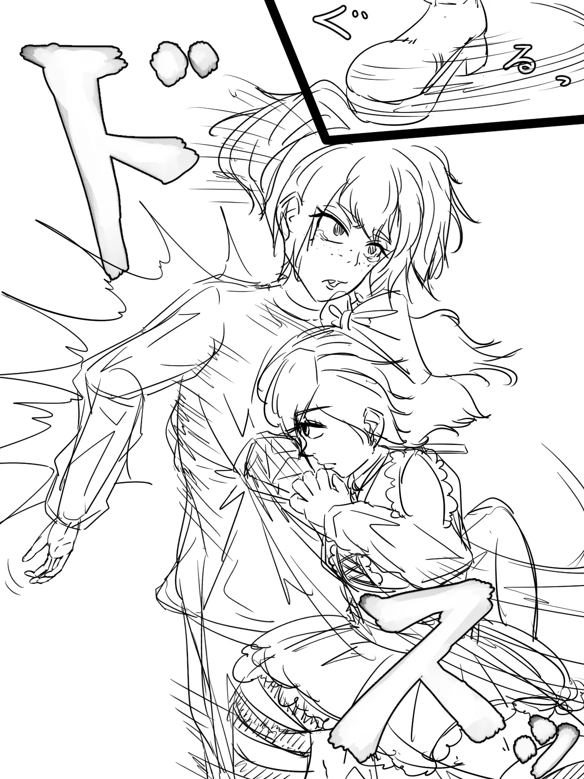 [煩悩きりく] ～悪党共に祝福を～(外伝) ラフ 1-5 画像番号 21