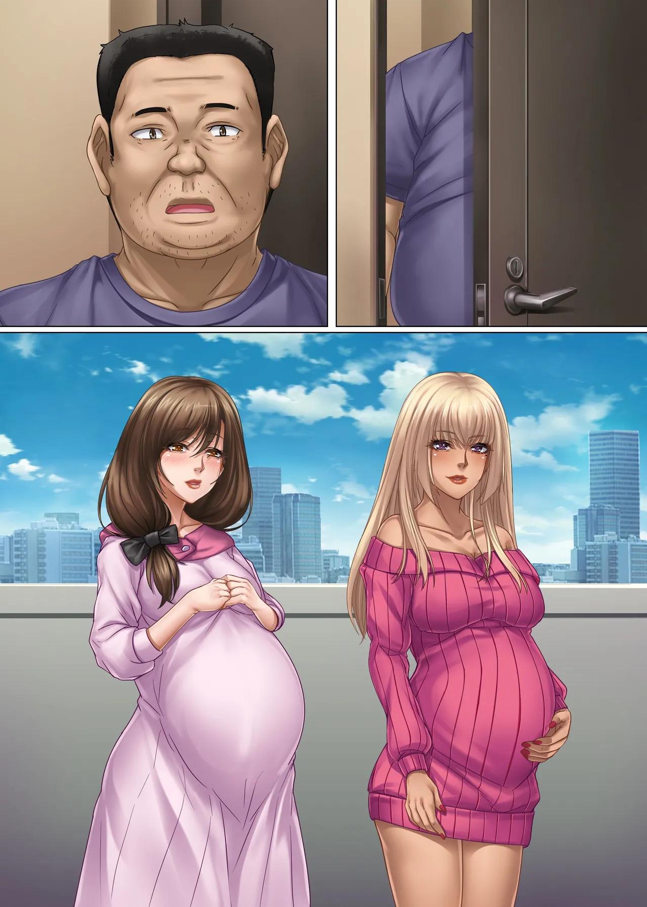 [ほっとミルク] 隣人妻たちが誘惑してくる件。ビッチ人妻だらけのマンションで搾精孕ませ女性優位ハーレム 이미지 번호 50