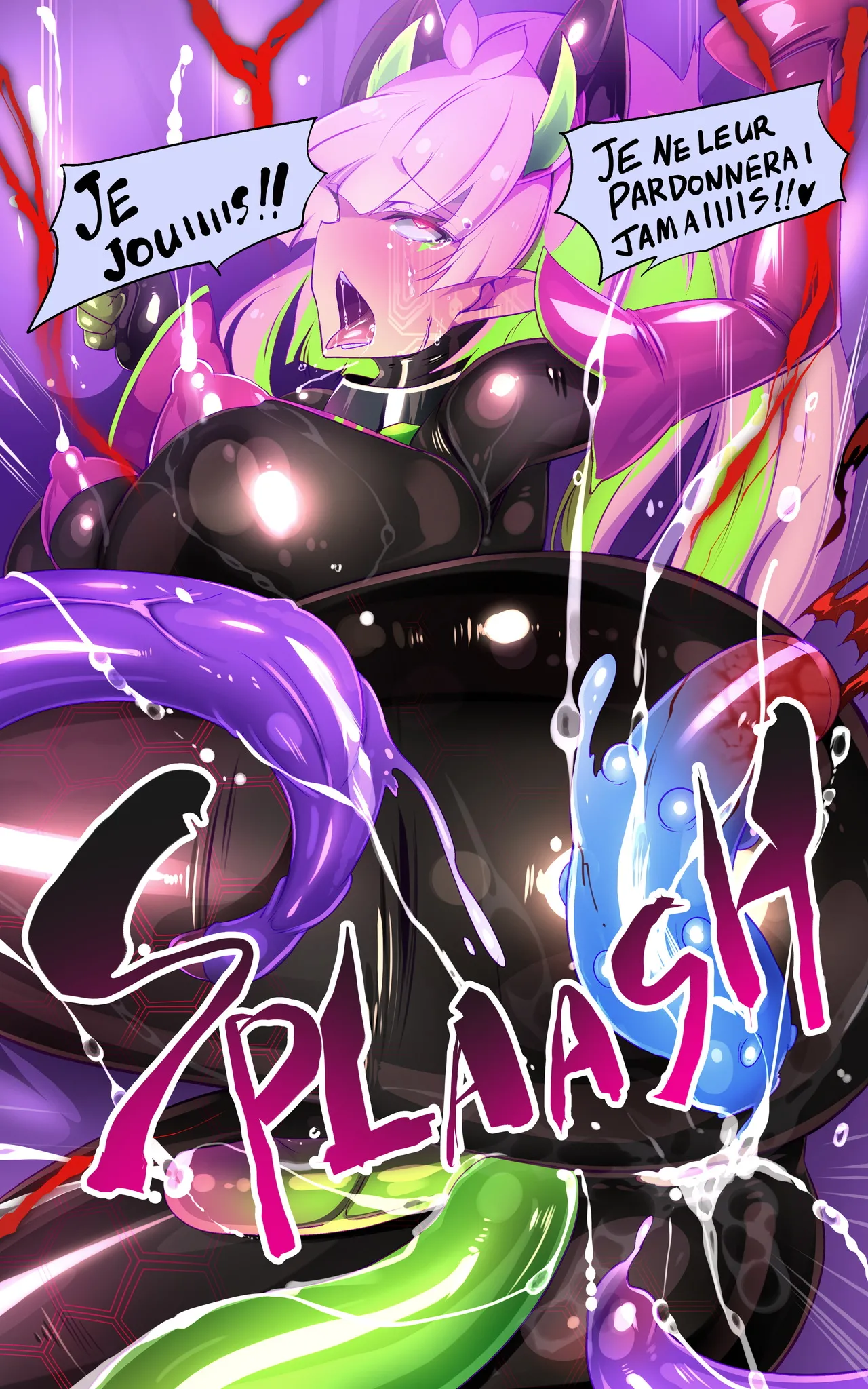 [Yaseuma Lo-Ru (Netsuki no Yoto, Bungo Meibutsu Dangojiru Teishoku)] Majime na Tensei Nyotaika Android ga Kairaku-zeme no Hate ni Bakunyuu Akuochi Suru Manga ~Purikketsuana Zwei~ [French] image number 27