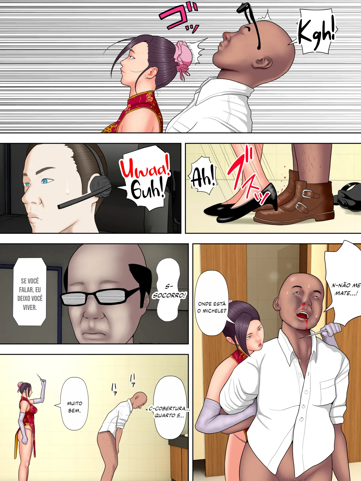 [Minazuki Mikka] Hitozuma Spy to Mafia no Musuko 1 ~Kuro Gal Keisatsukan Hen~ | A Esposa Espiã e o Filho do Mafioso 1 [Portuguese-BR] [LeG0sHi] image number 28