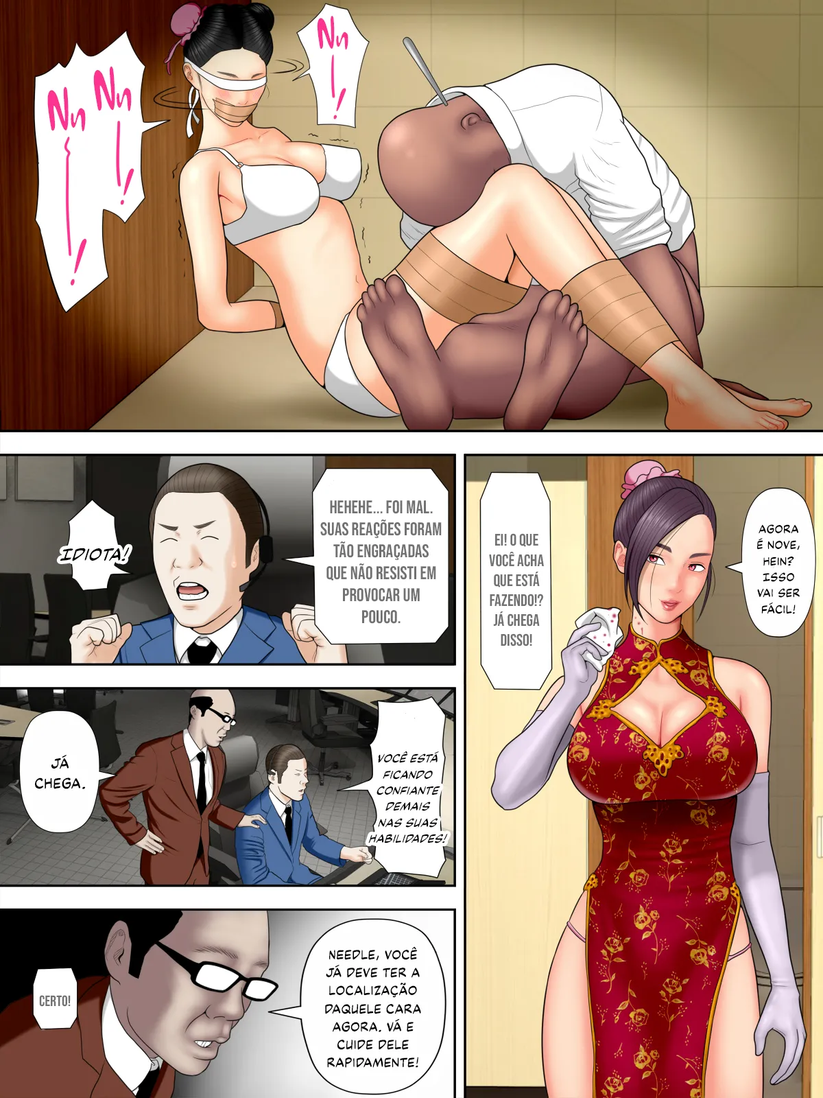 [Minazuki Mikka] Hitozuma Spy to Mafia no Musuko 1 ~Kuro Gal Keisatsukan Hen~ | A Esposa Espiã e o Filho do Mafioso 1 [Portuguese-BR] [LeG0sHi] image number 29