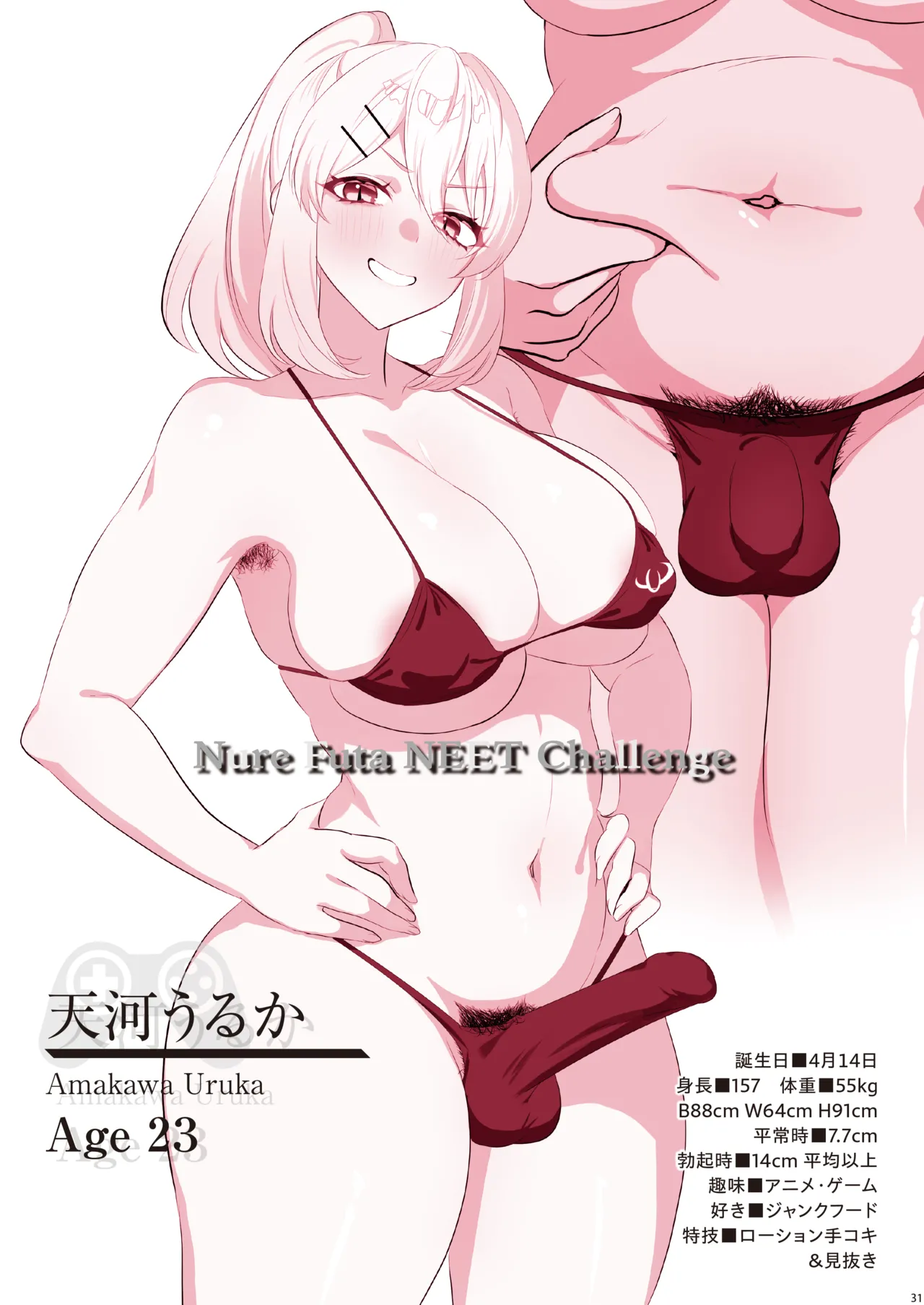 The Wet Futa NEET Challenge [nure futa niito charenji] [Color Version] 画像番号 33