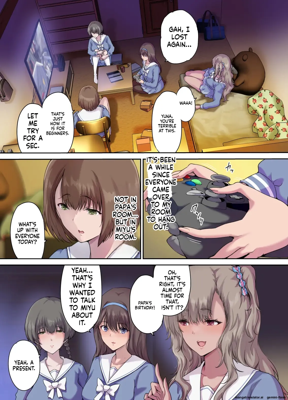 [Kisei Toukyoku (Richard Bahman)] Daddy's Bedroom is a Hangout For His Daughter's Friends 4: Breeding [English] [MTL] 图片编号 2