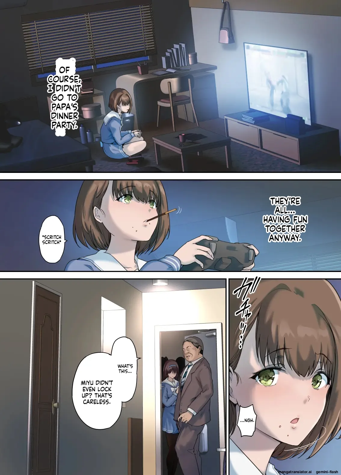 [Kisei Toukyoku (Richard Bahman)] Daddy's Bedroom is a Hangout For His Daughter's Friends 4: Breeding [English] [MTL] 图片编号 15