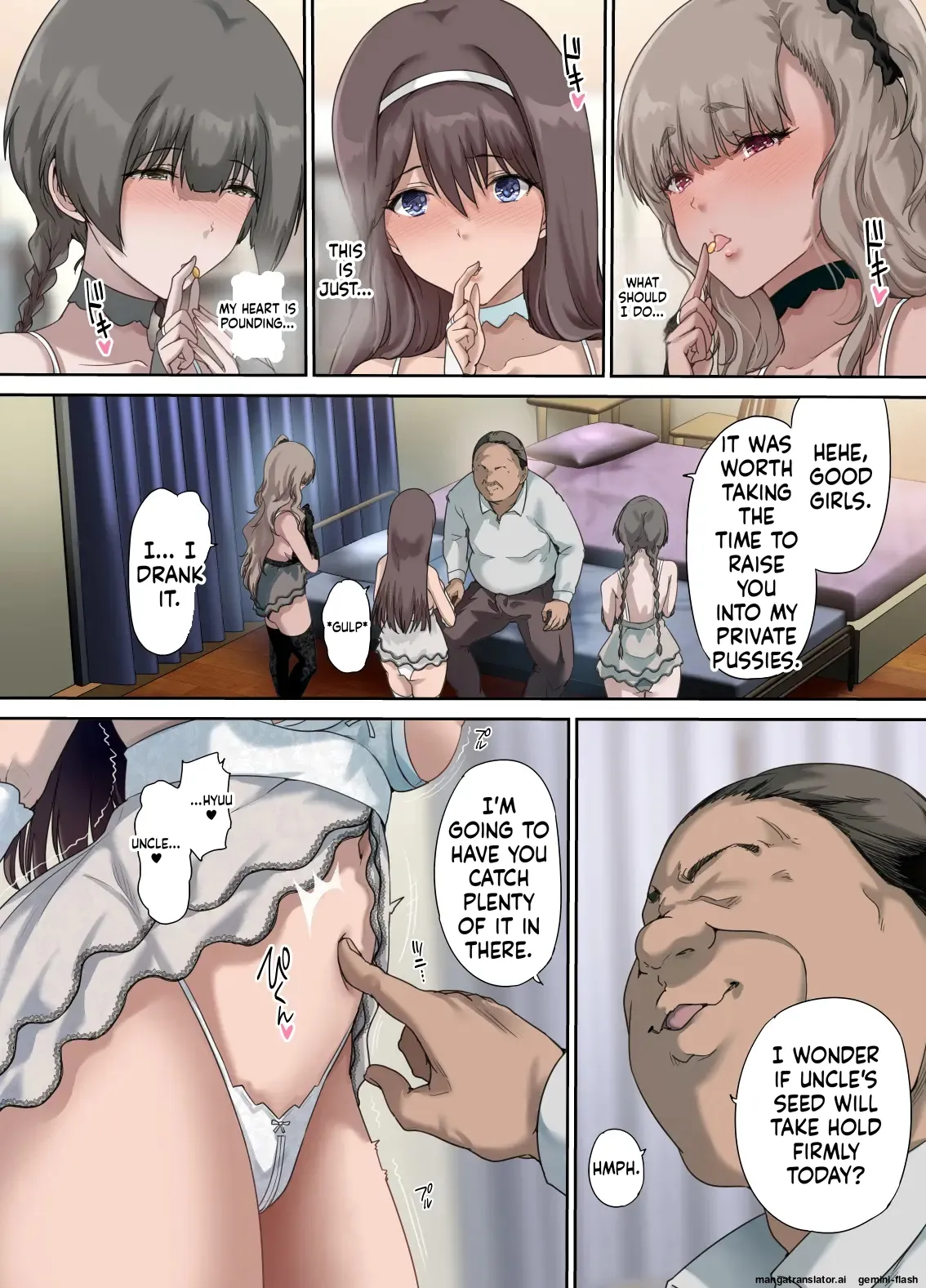 [Kisei Toukyoku (Richard Bahman)] Daddy's Bedroom is a Hangout For His Daughter's Friends 4: Breeding [English] [MTL] 图片编号 25